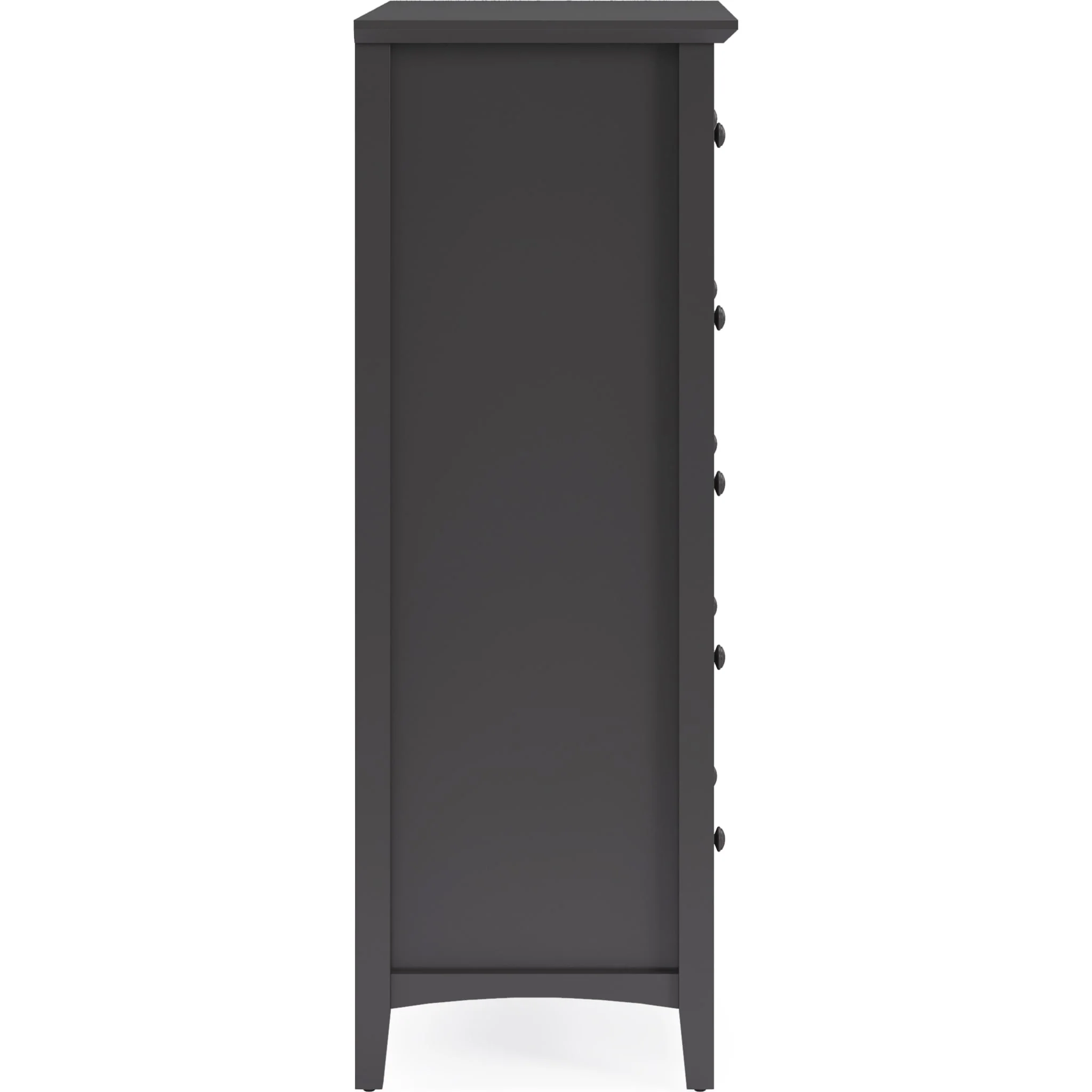 Grace Five Drawer Chest in Raven Black (2024) - Image 5