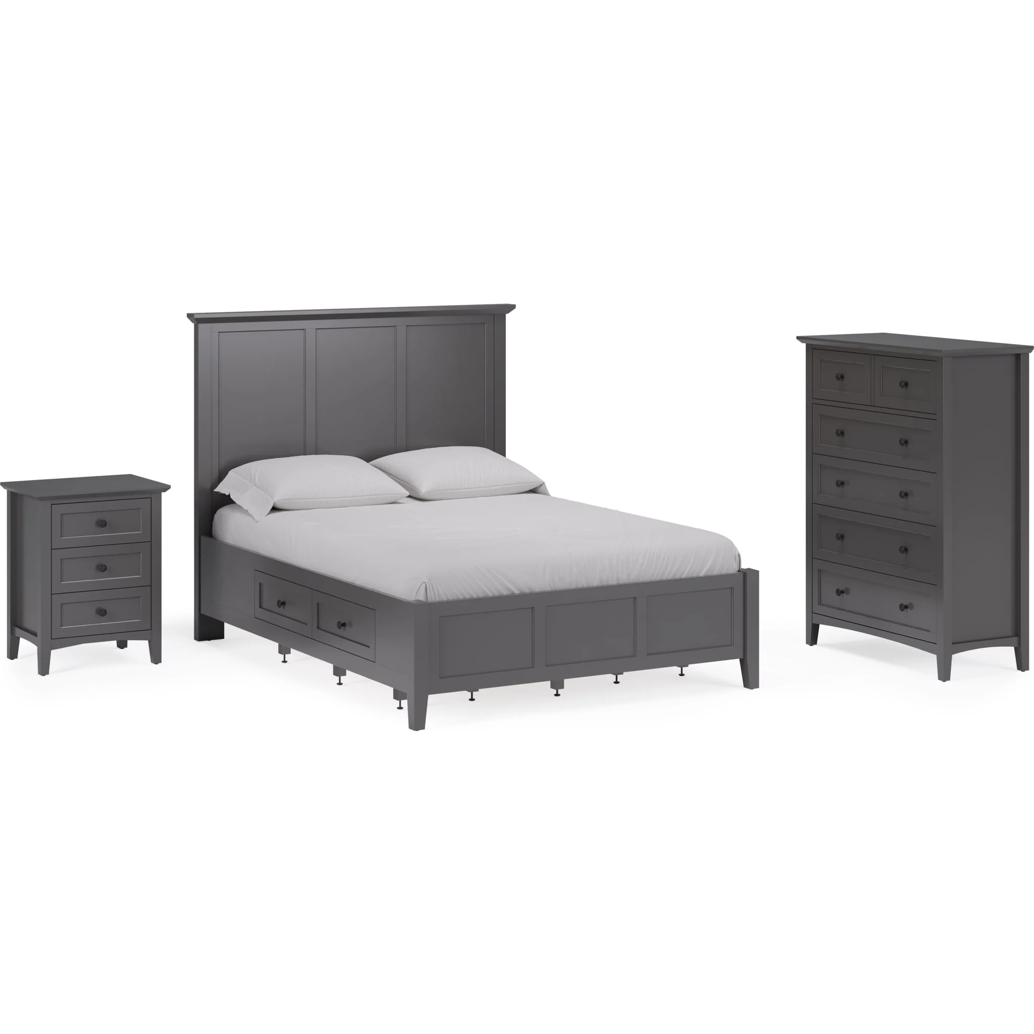 Grace Five Drawer Chest in Raven Black (2024) - Image 8