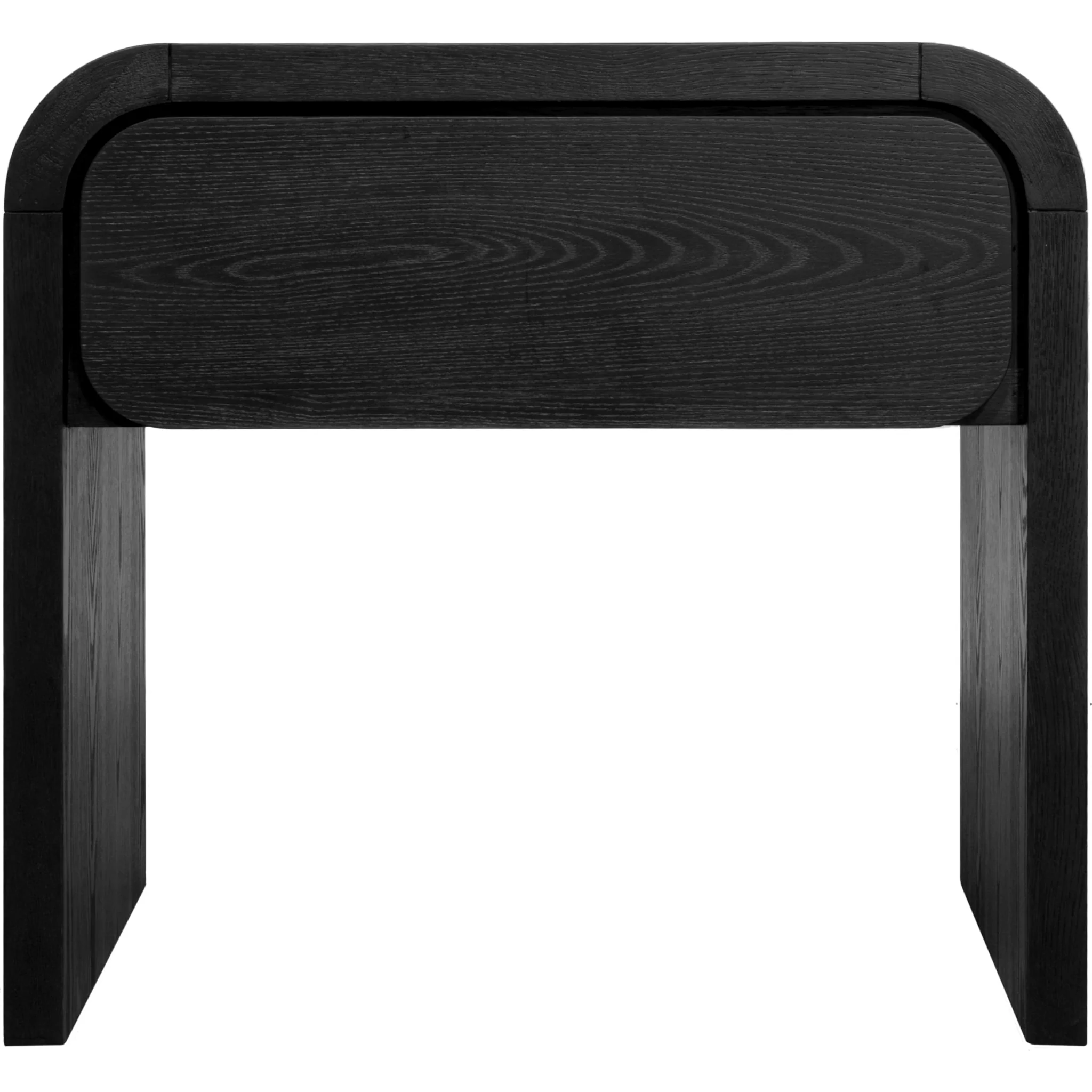 Elora One Drawer Nightstand in Jet Black Ash - Image 3