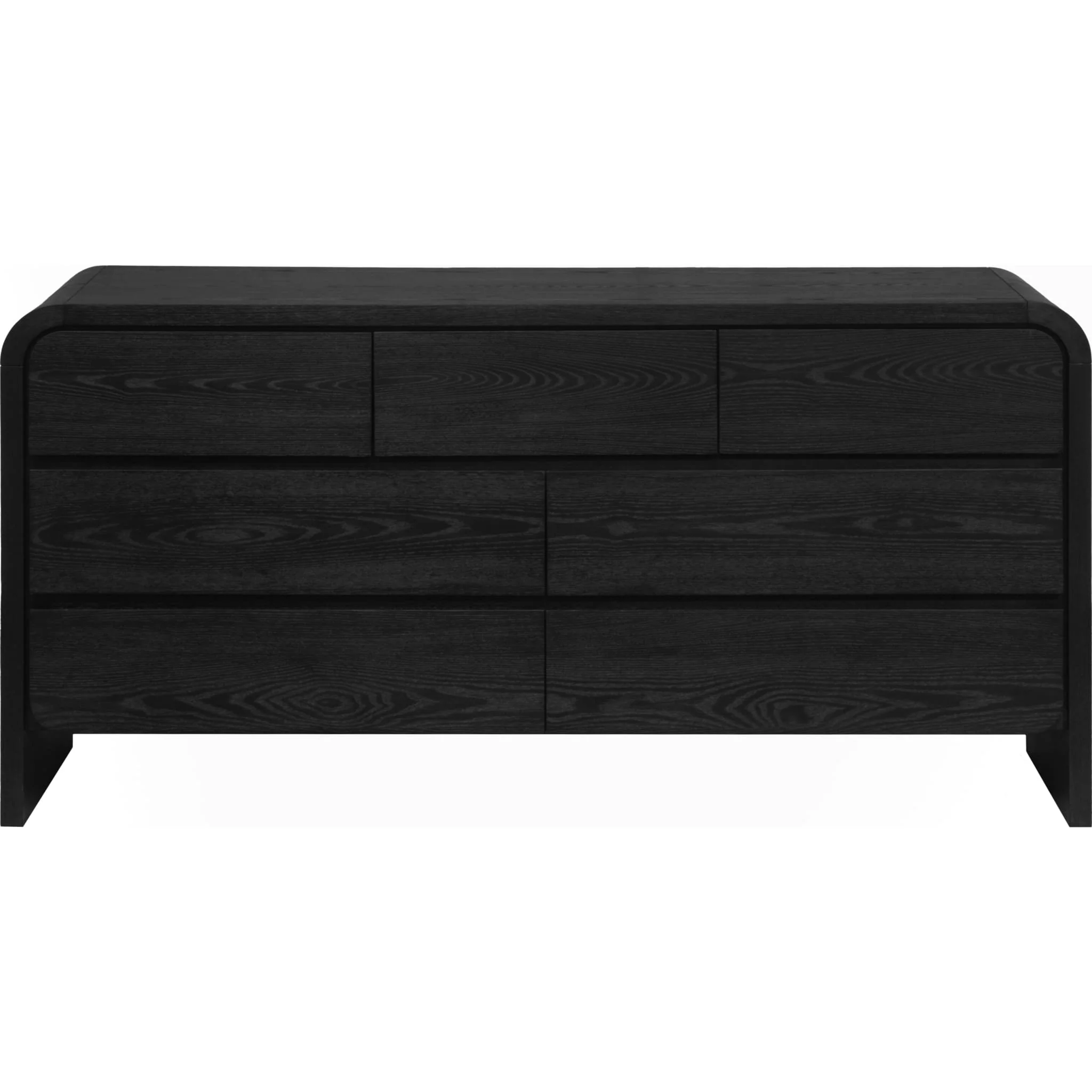 Elora Seven Drawer Dresser in Jet Black Ash - Image 3