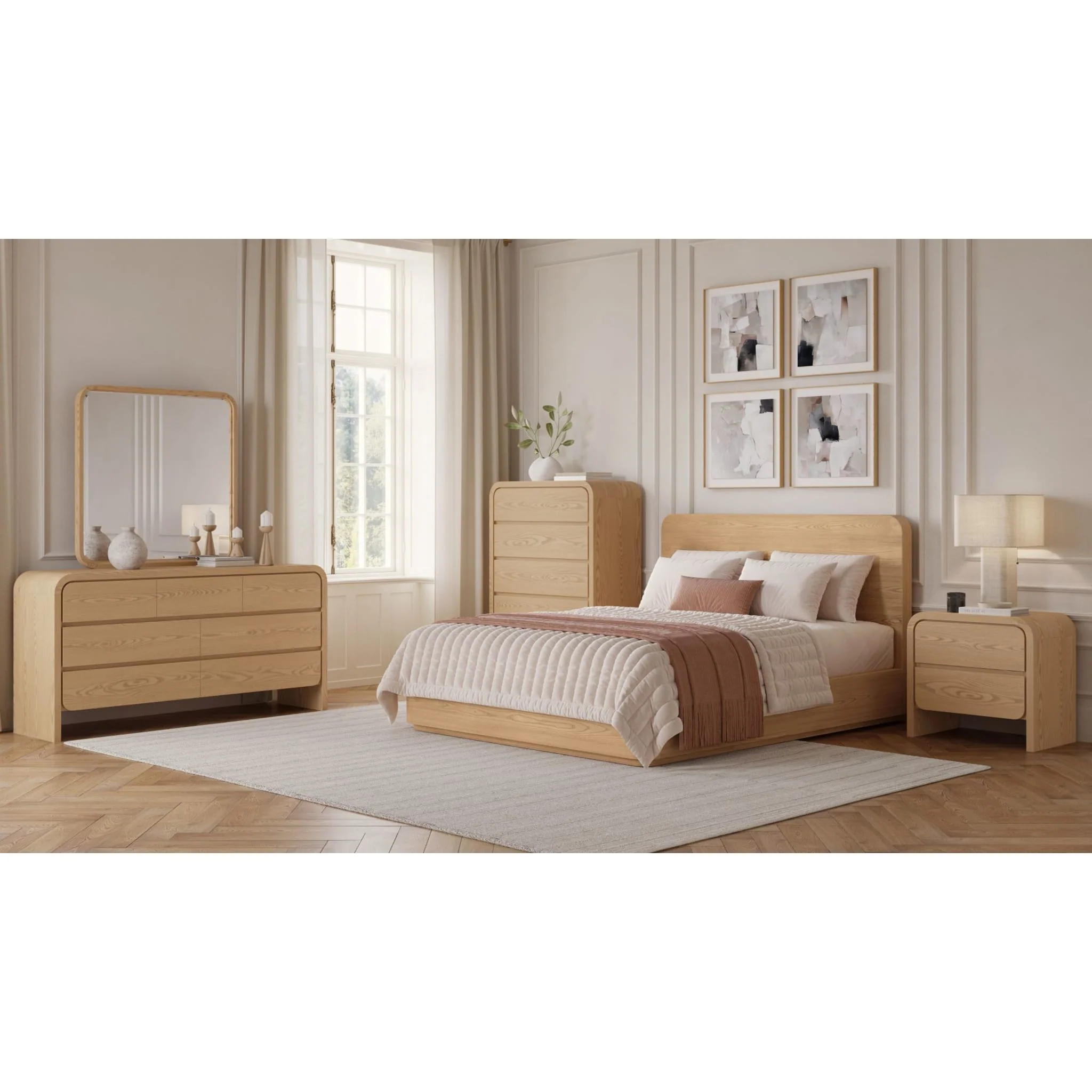 Elora Drs Mirror - Timber - Image 4