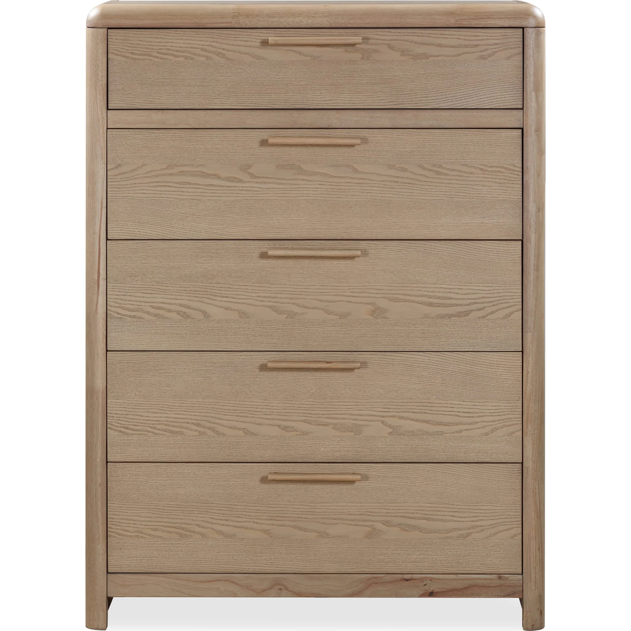 Furano Five Drawer Ash Wood Chest in Ginger - Image 3