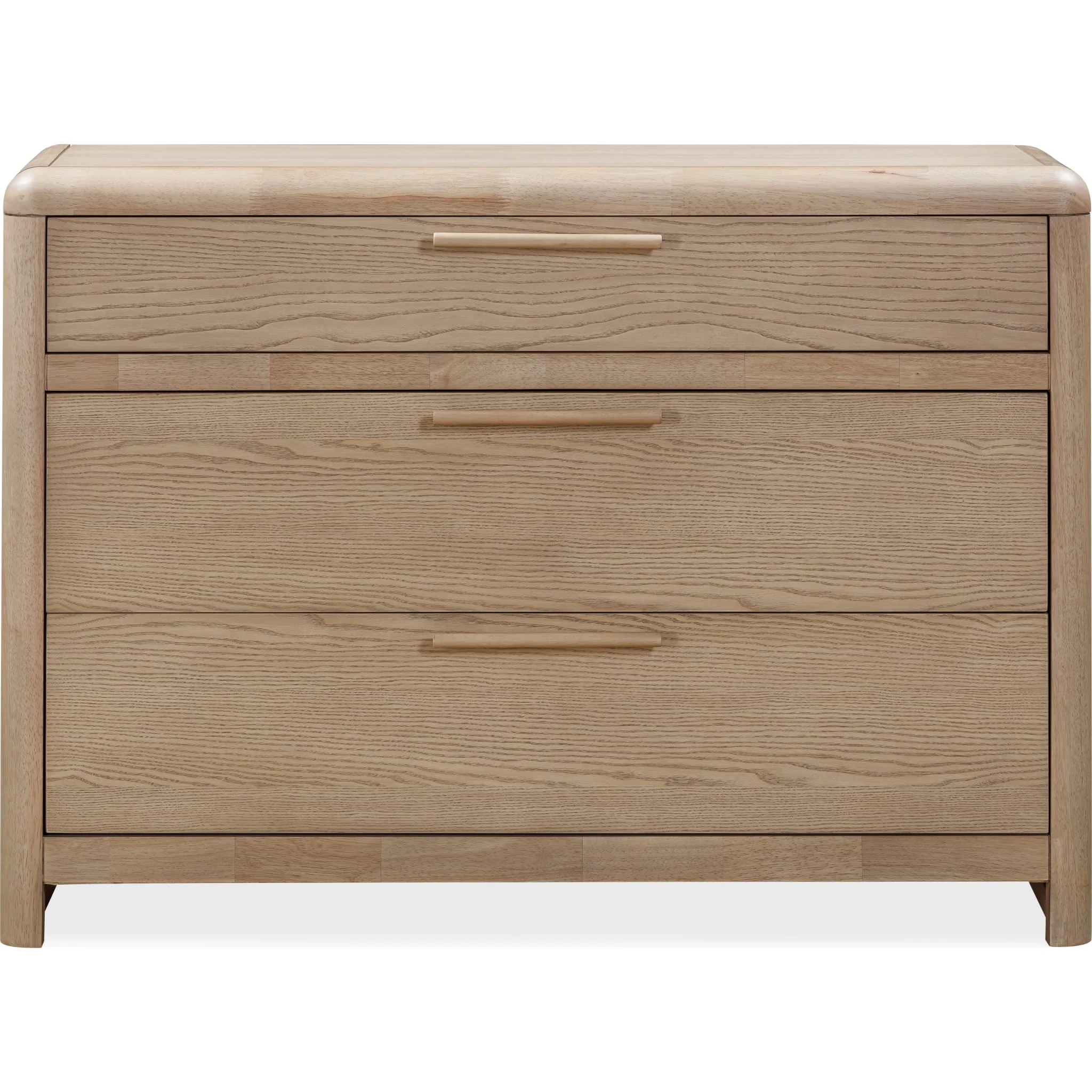 Furano Three Drawer Ash Wood Bachelor Chest in Ginger - Image 3