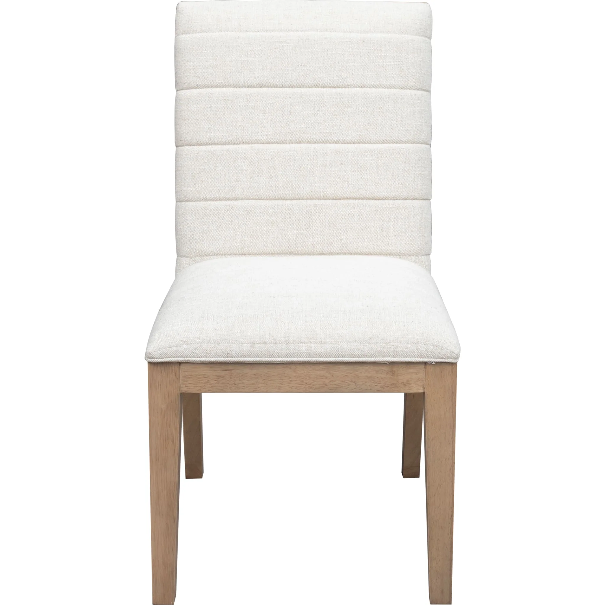 Sumire Solid Wood Dining Chair in Ginger and Natural Linen - Image 3