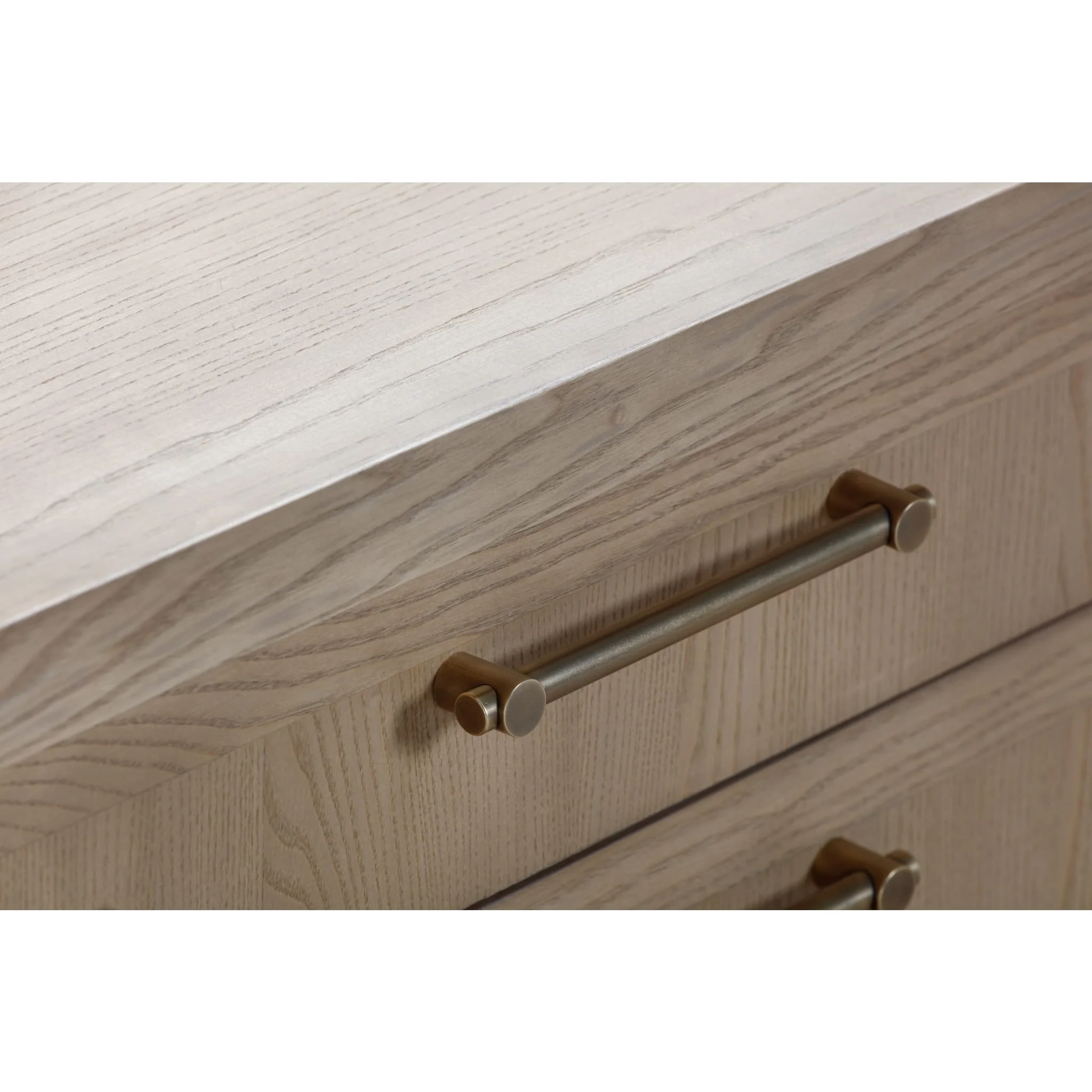 Sumire Three Drawer Ash Wood Nightstand in Ginger - Image 5