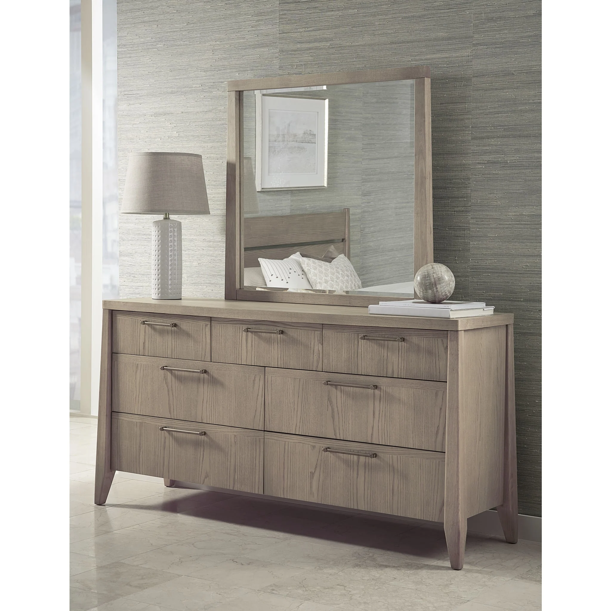 Sumire Seven Drawer Ash Wood Dresser in Ginger - Image 4