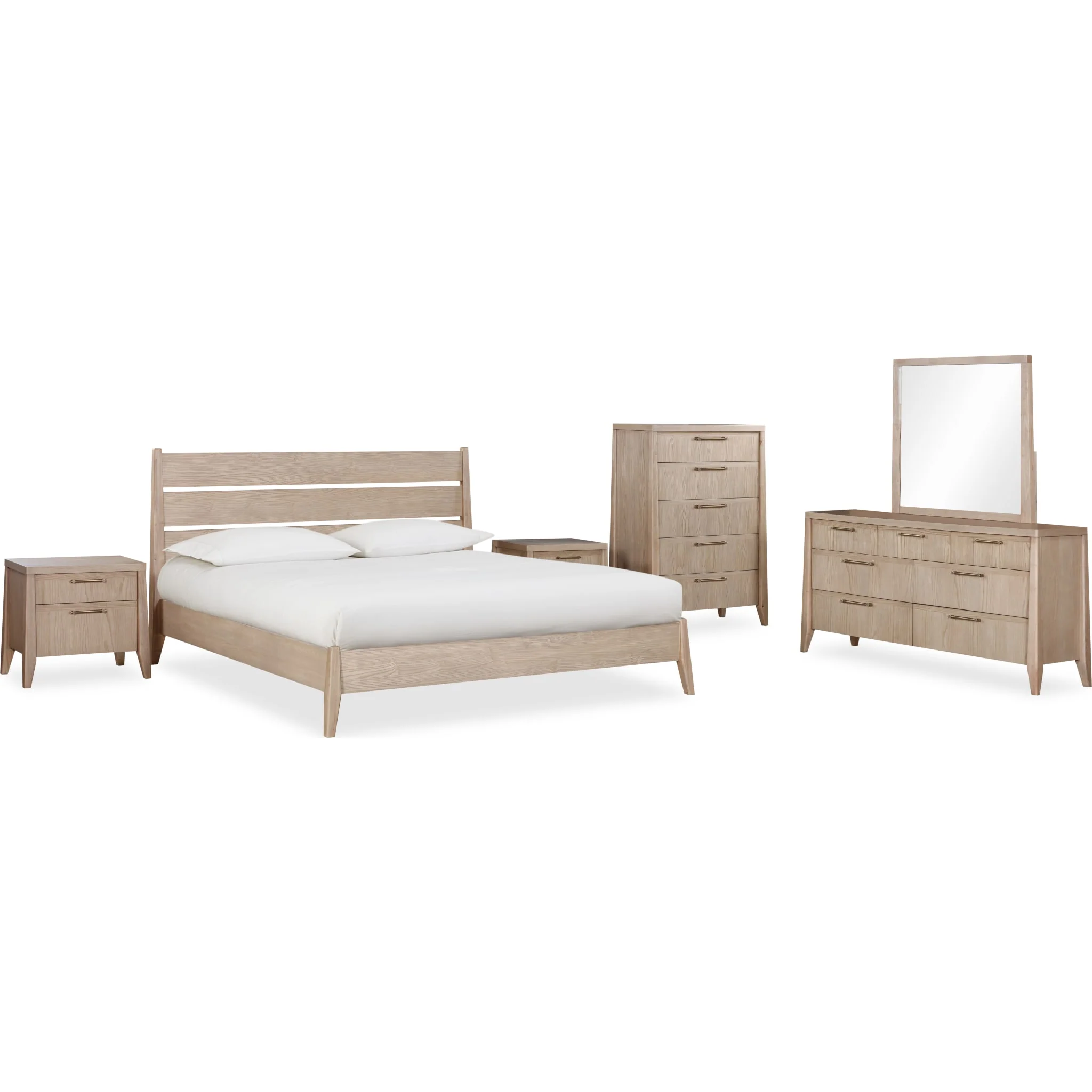 Sumire Seven Drawer Ash Wood Dresser in Ginger - Image 6