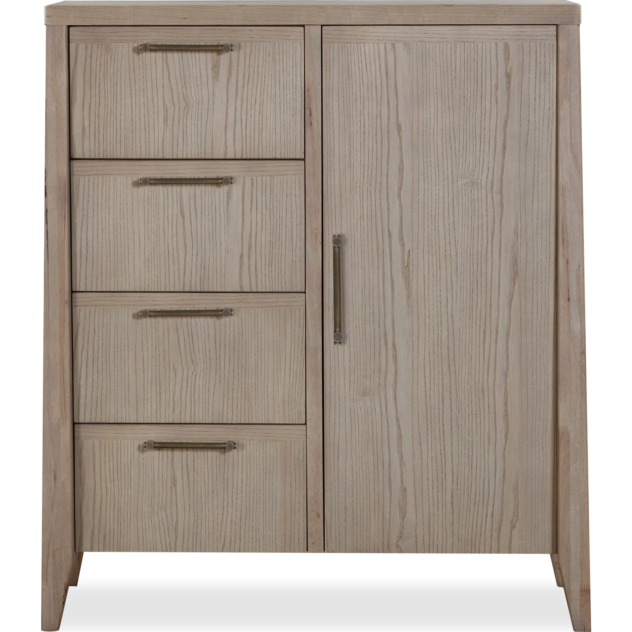 Sumire Four Drawer One Door Ash Wood Chest in Ginger - Image 3