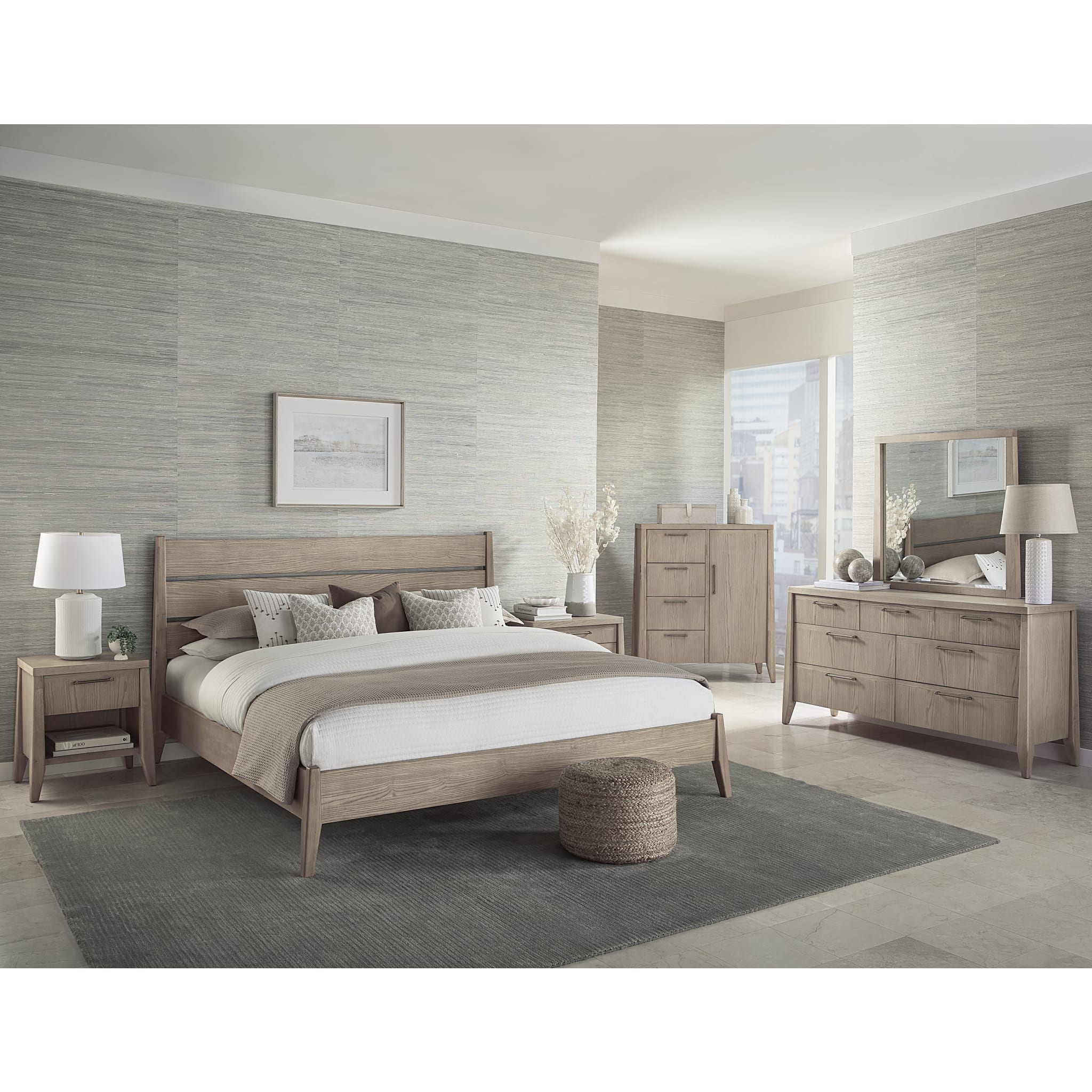 Sumire Four Drawer One Door Ash Wood Chest in Ginger - Image 4