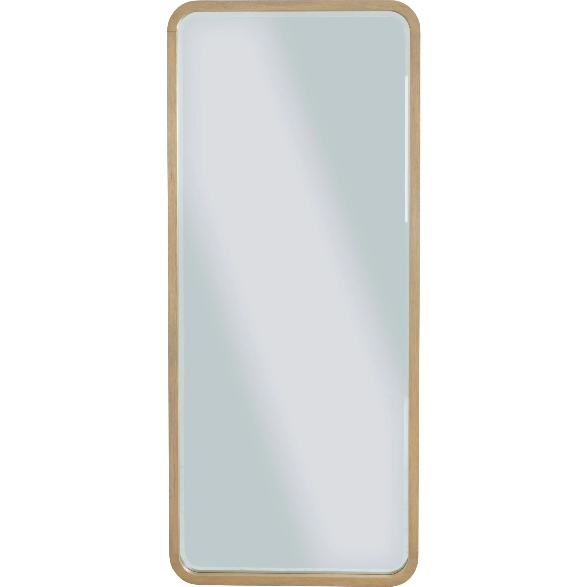 Penny Beveled Glass Floor Mirror in Buff Cream - Image 3