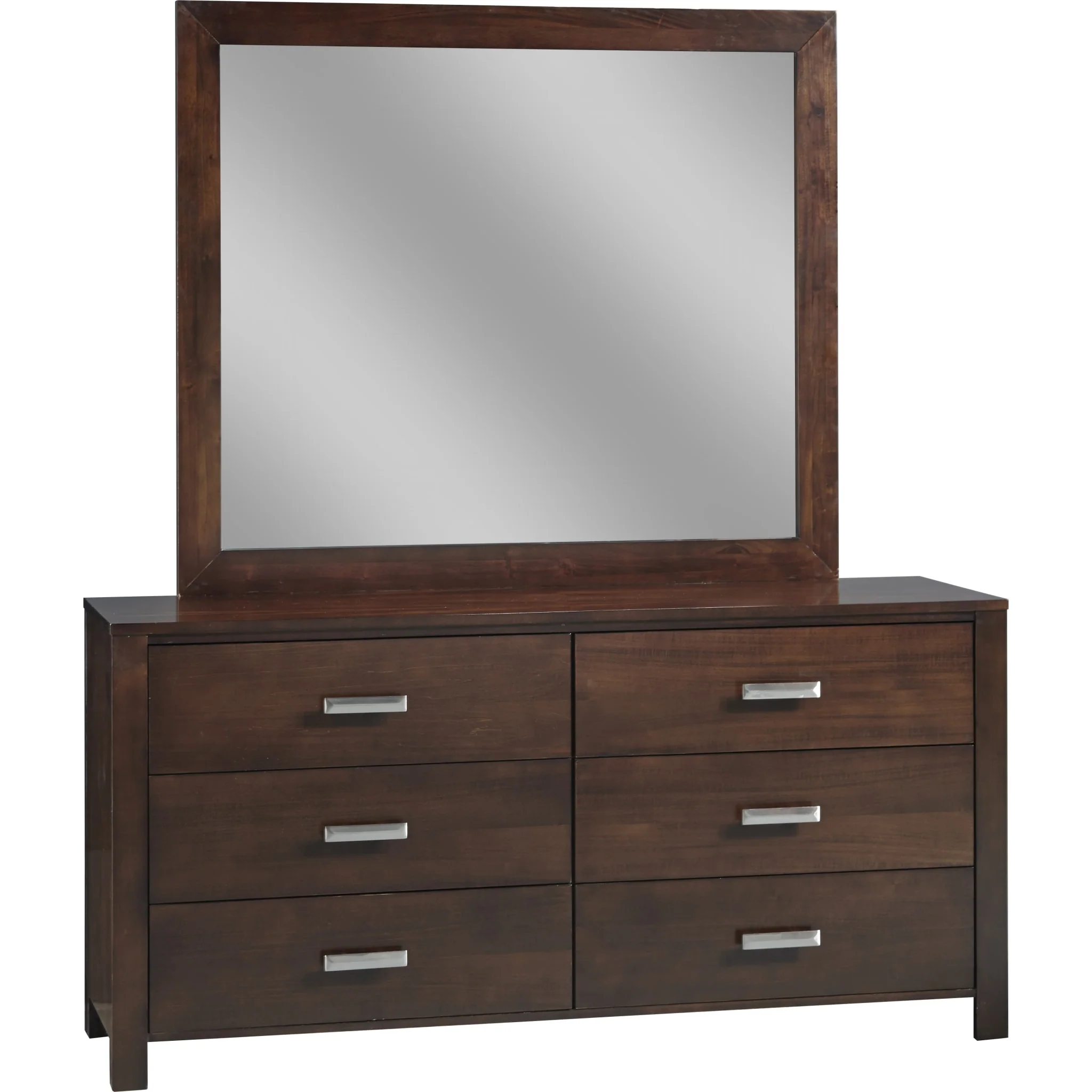 Riva Six Drawer Dresser in Chocolate Brown (2024) - Image 4