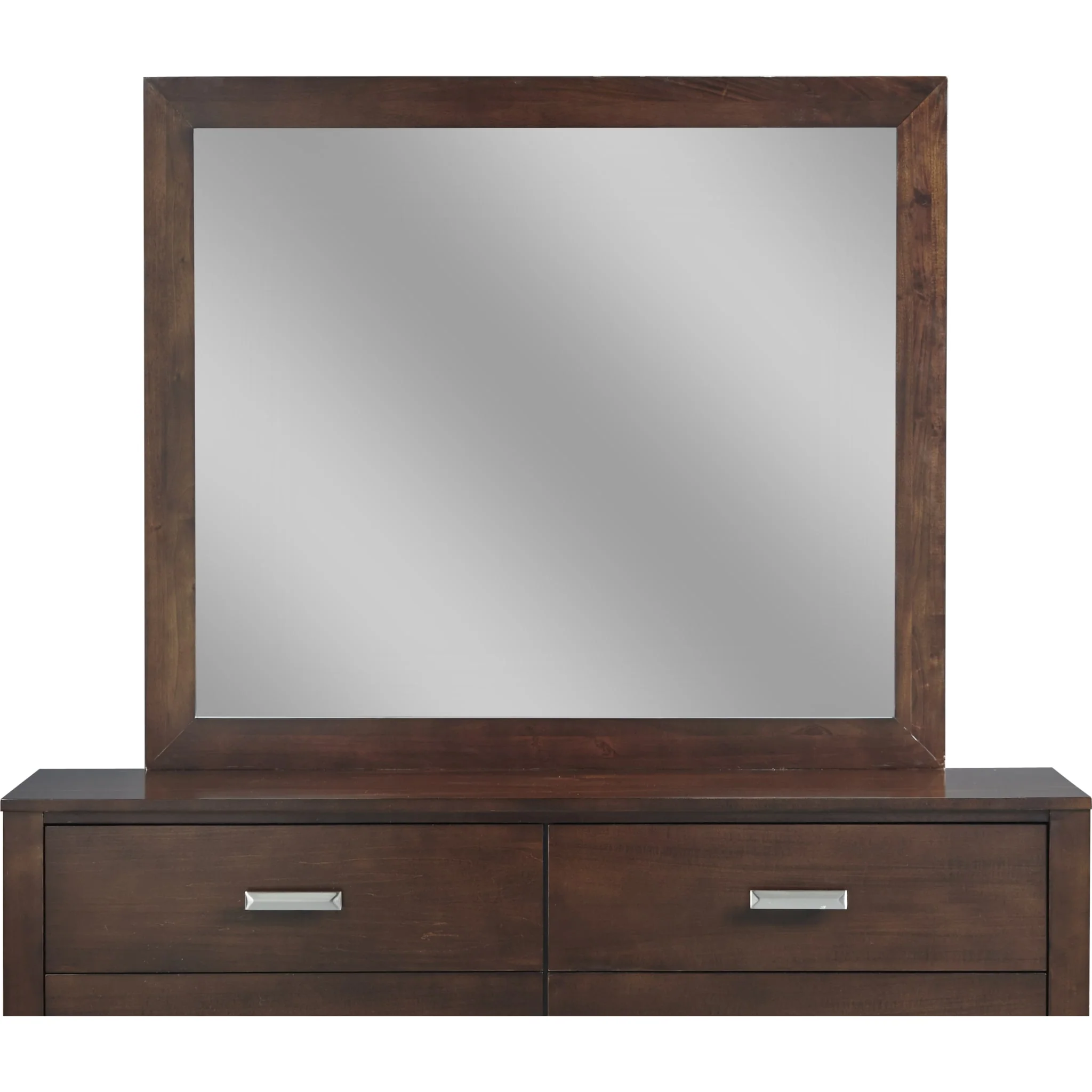 Riva Mirror in Chocolate Brown - Image 3