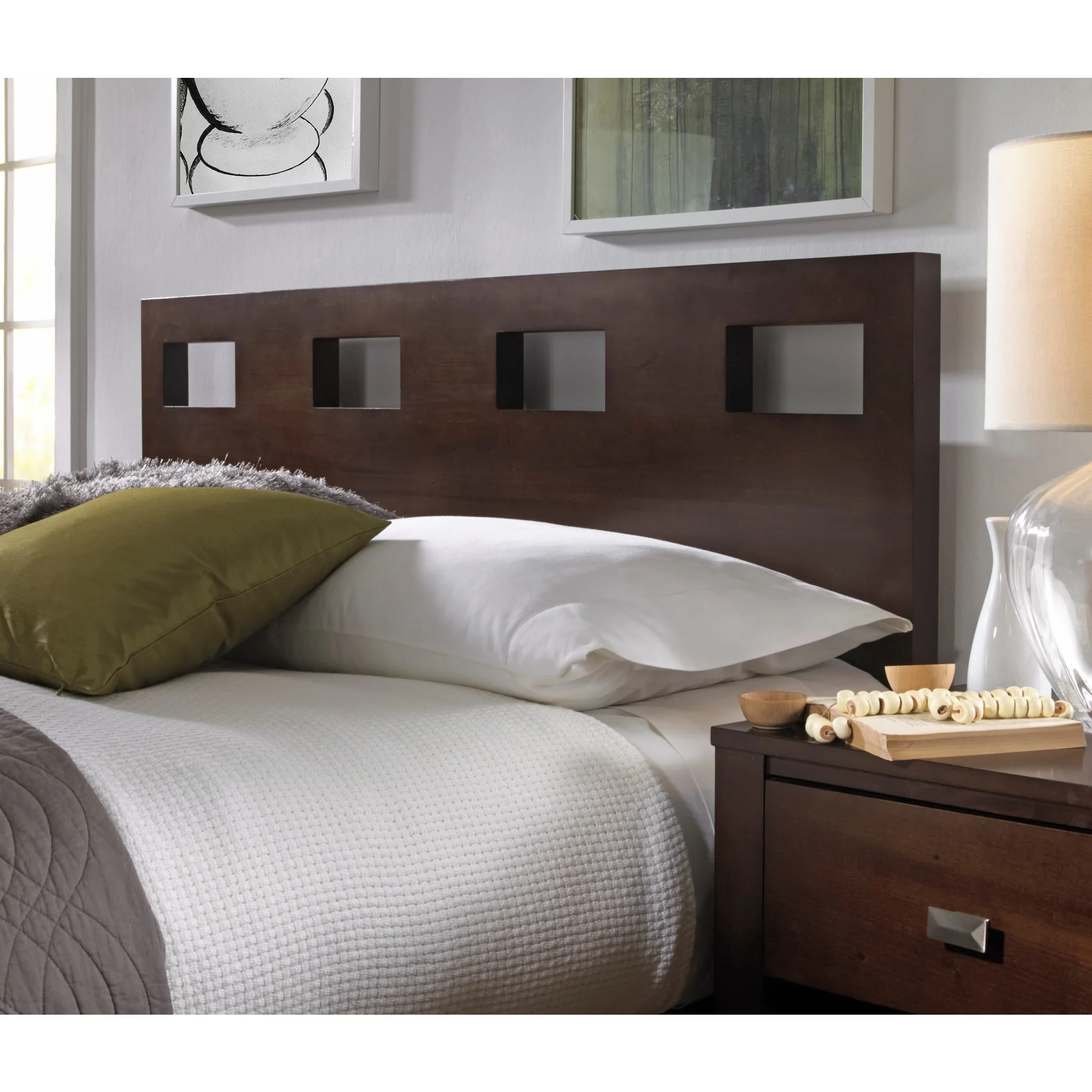 Riva Wood Bed in Chocolate Brown - Image 4