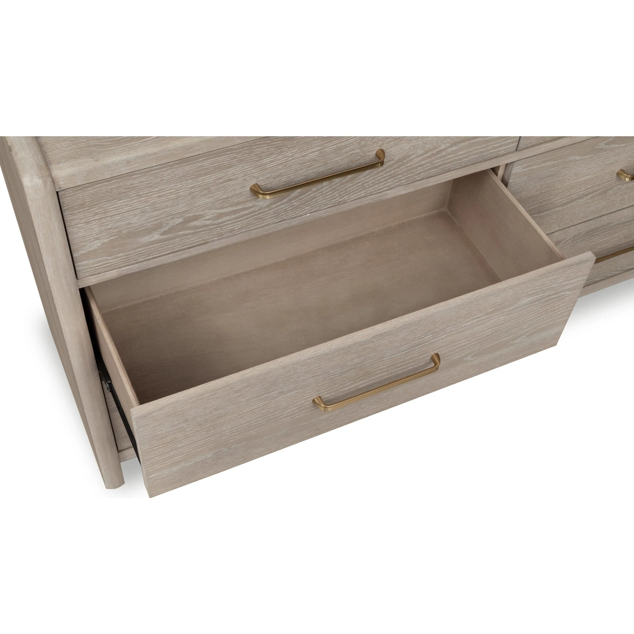 Gardenia Six Drawer Oak Wood Dresser in Chai - Image 7