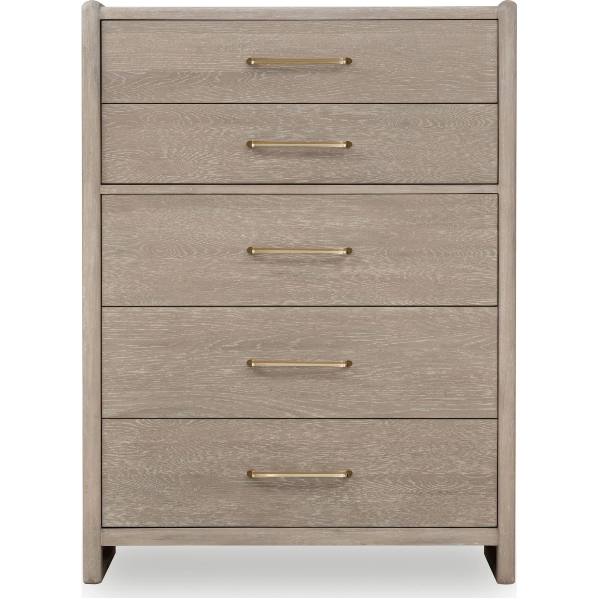 Gardenia Five Drawer Oak Wood Chest in Chai - Image 3