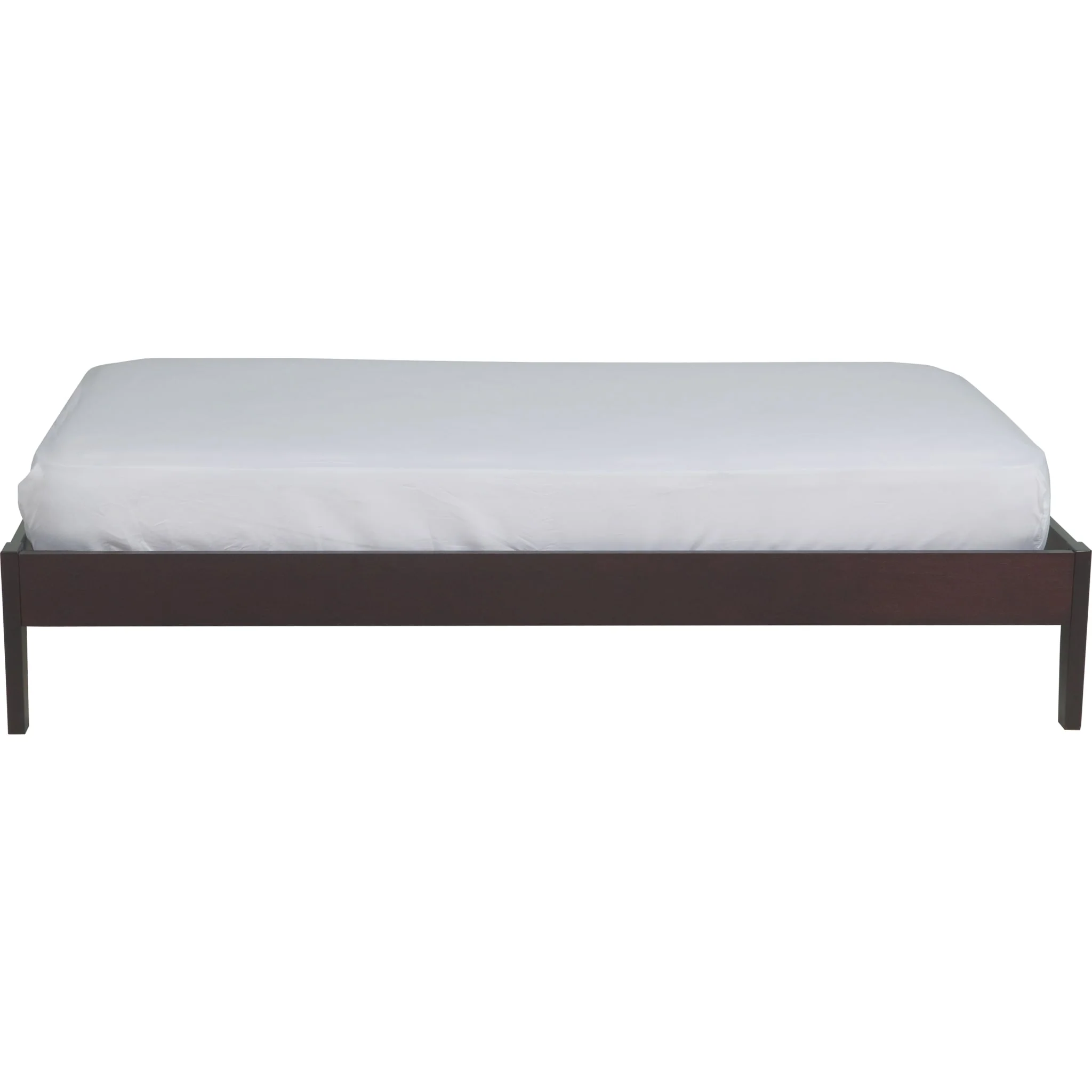 Simple Wood Platform Bed in Espresso - Image 7