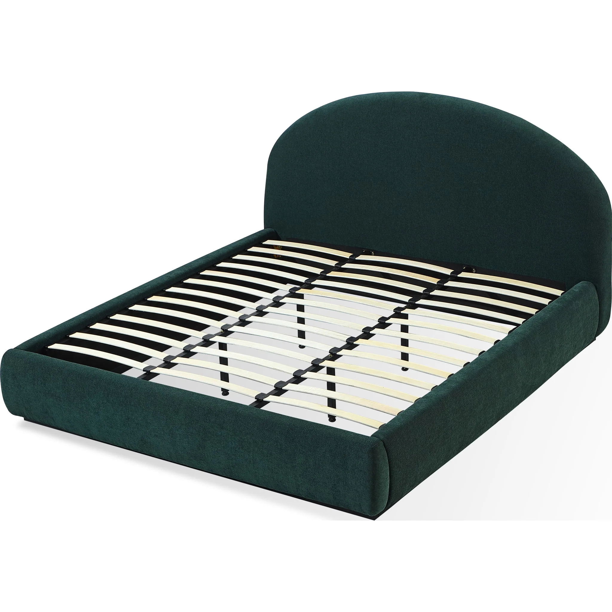 Flex Upholstered Bed in Emerald Chenille - Image 8