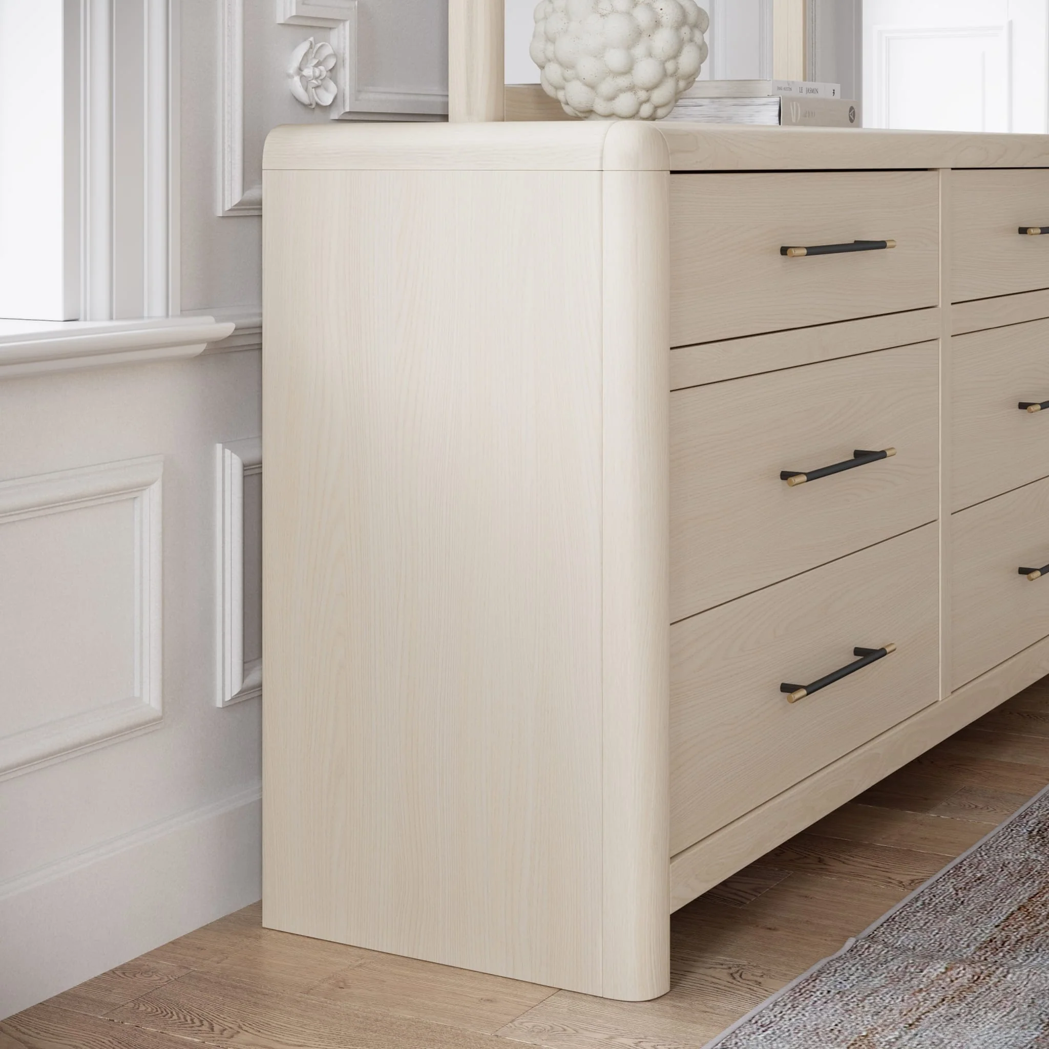 Wallen 6 Dwr Dresser- Wh Snd - Image 3