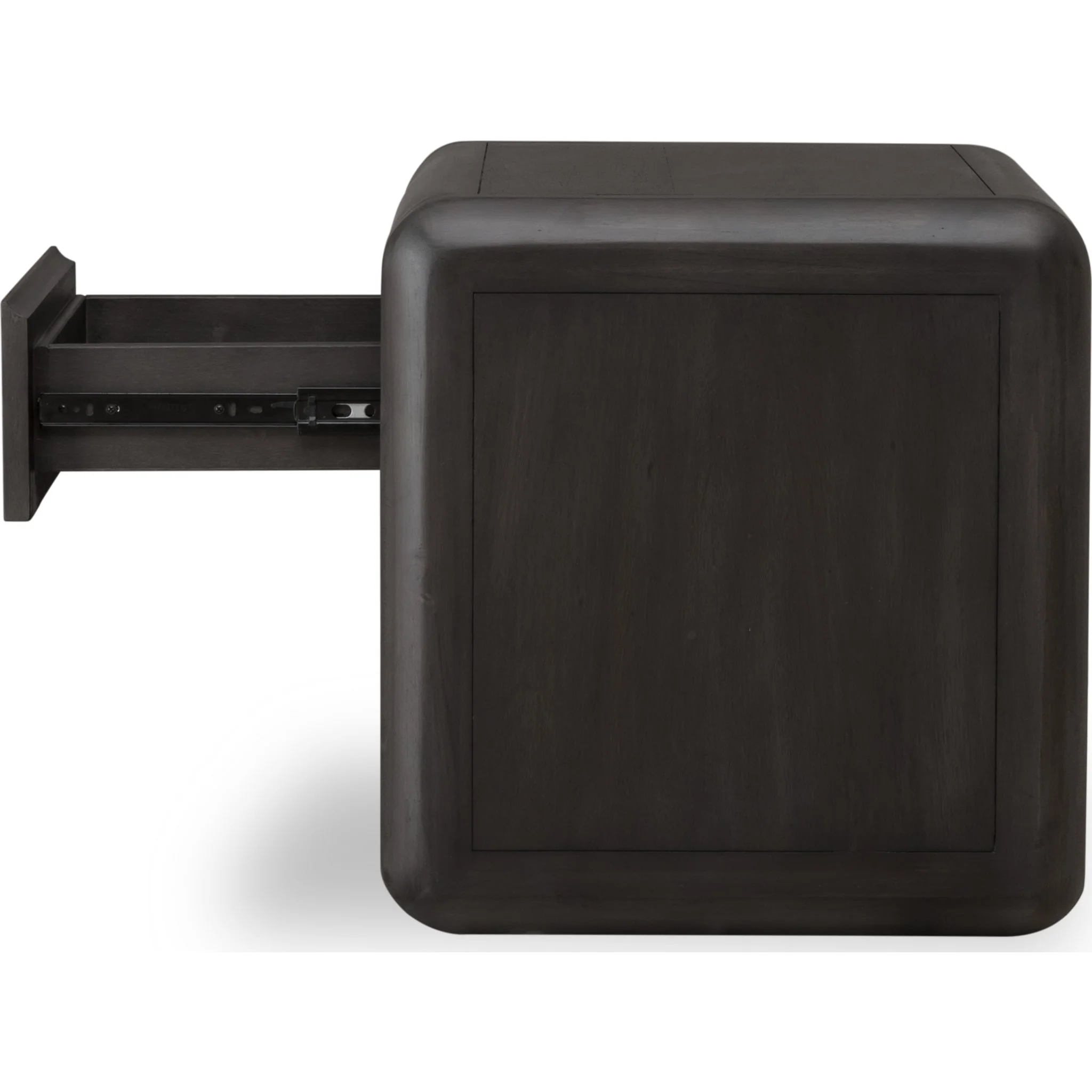 Xolani One Drawer Acacia Wood Nightstand in Jaguar - Image 5