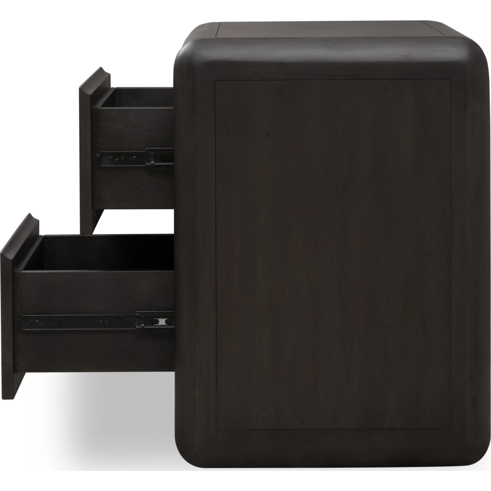 Xolani Two Drawer Acacia Wood Nightstand in Jaguar - Image 9