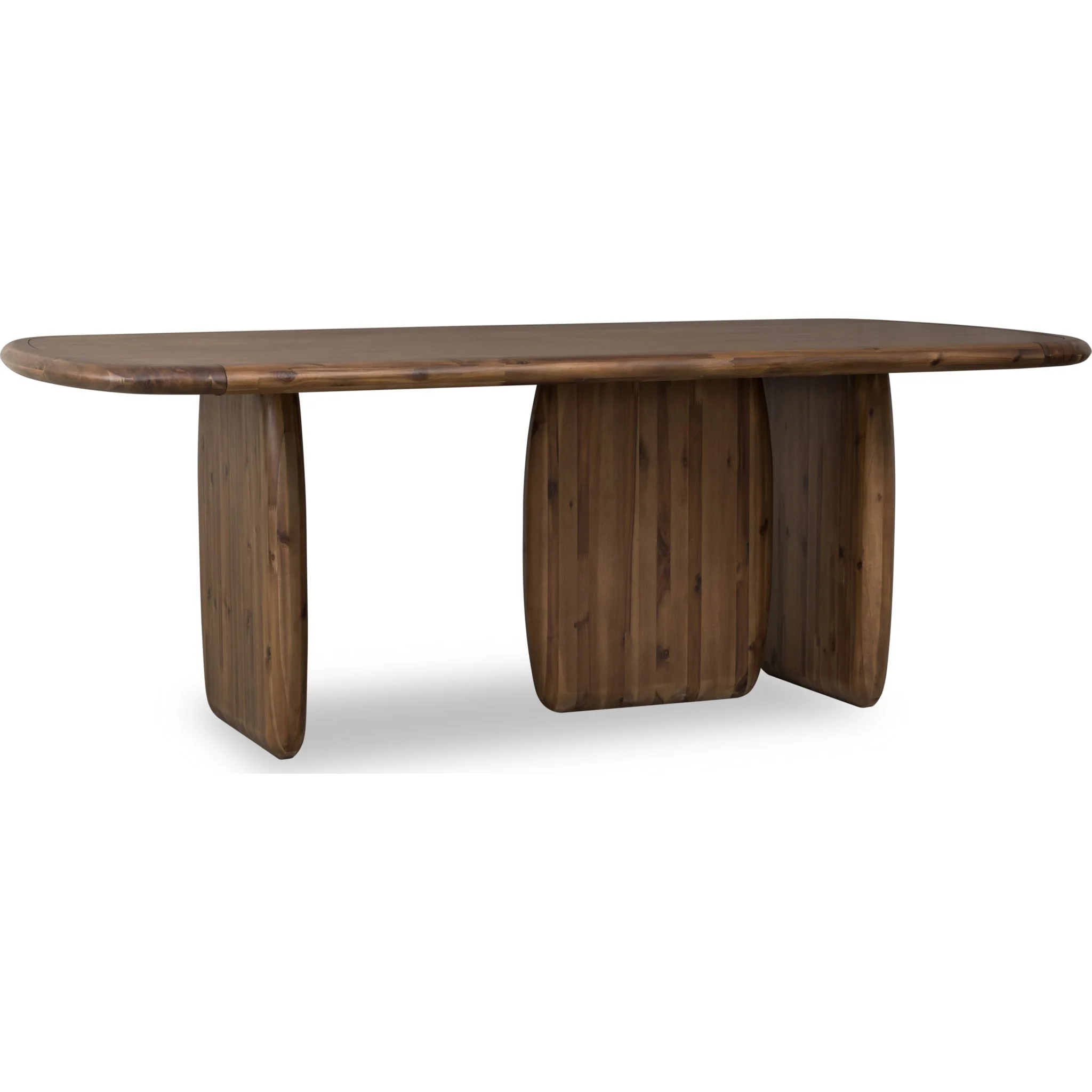 Xolani Rectangular Acacia Wood Pedestal Table in Impala - Image 5