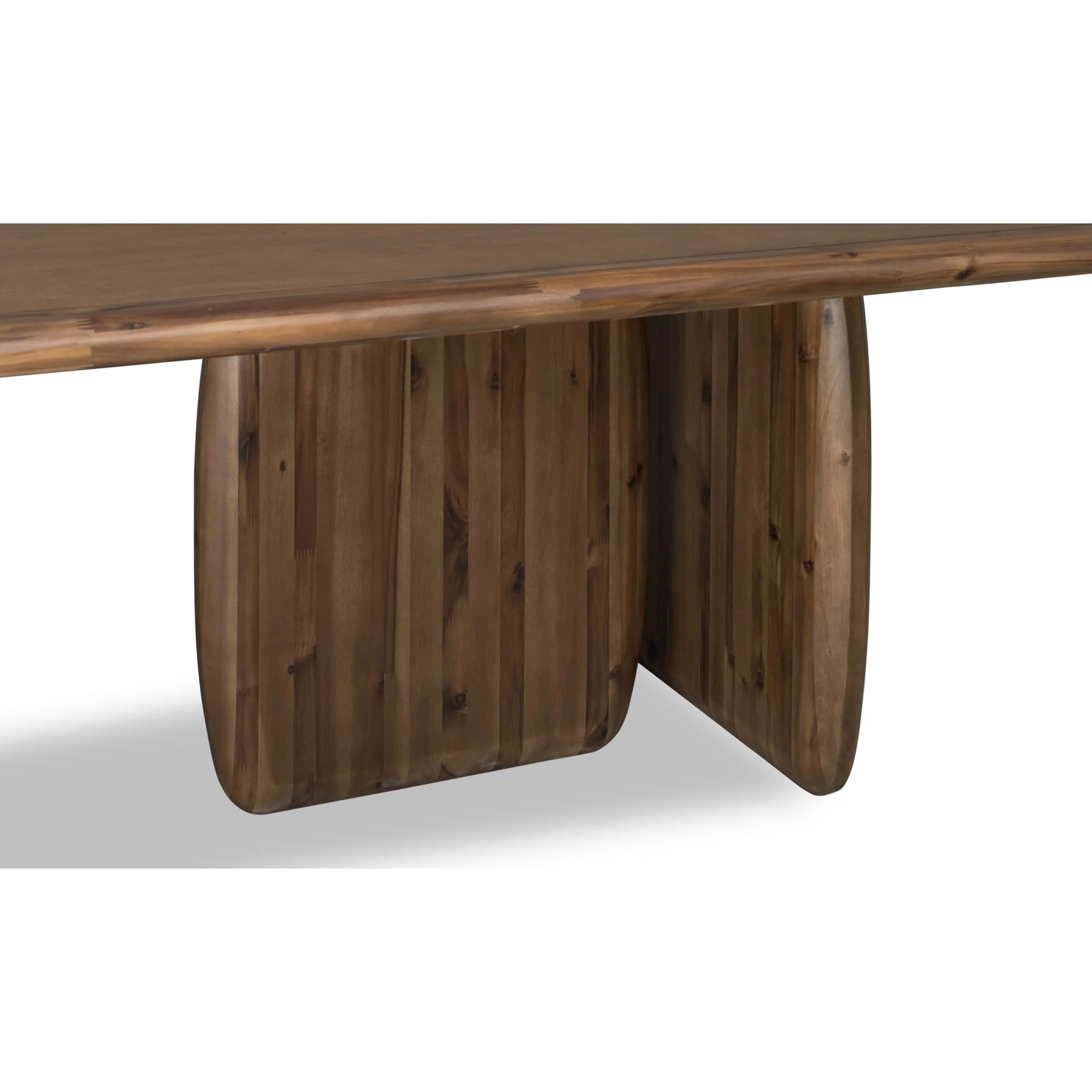 Xolani Rectangular Acacia Wood Pedestal Table in Impala - Image 6