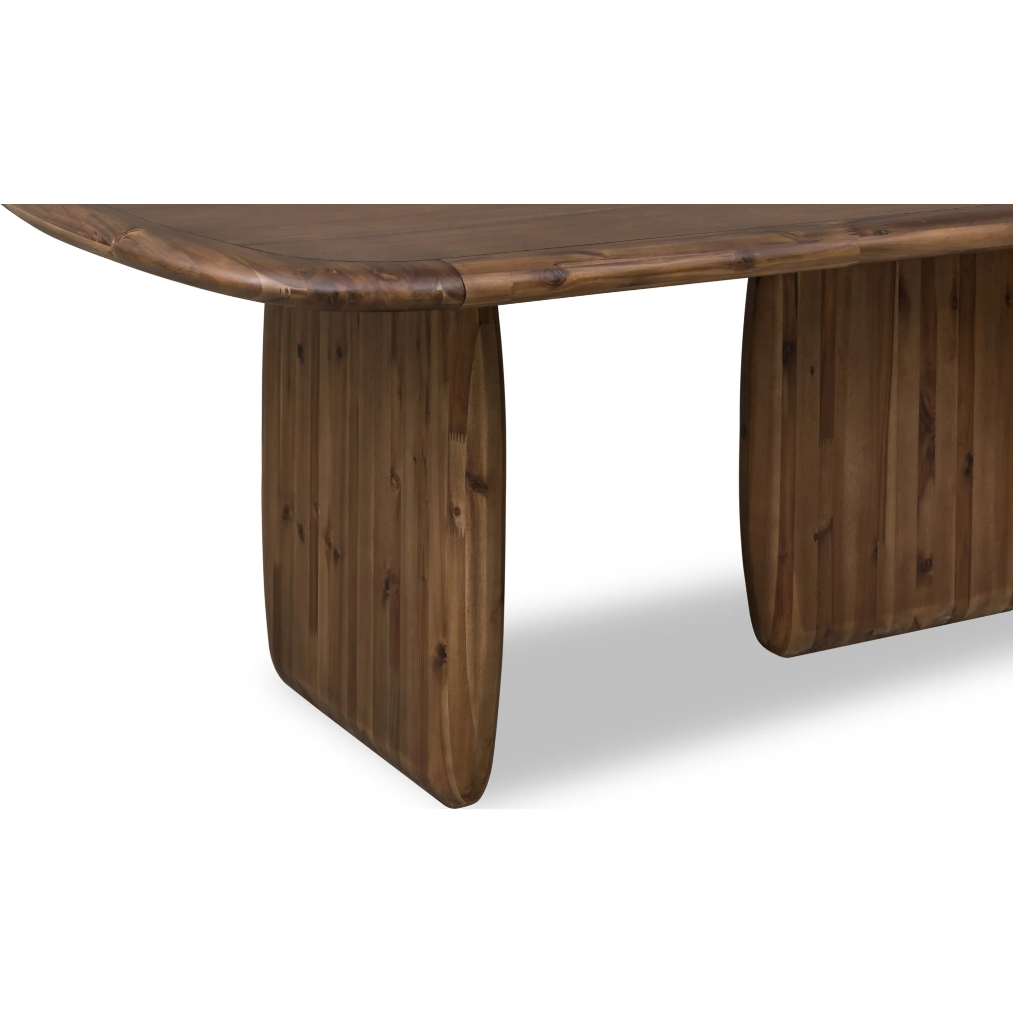 Xolani Rectangular Acacia Wood Pedestal Table in Impala - Image 7