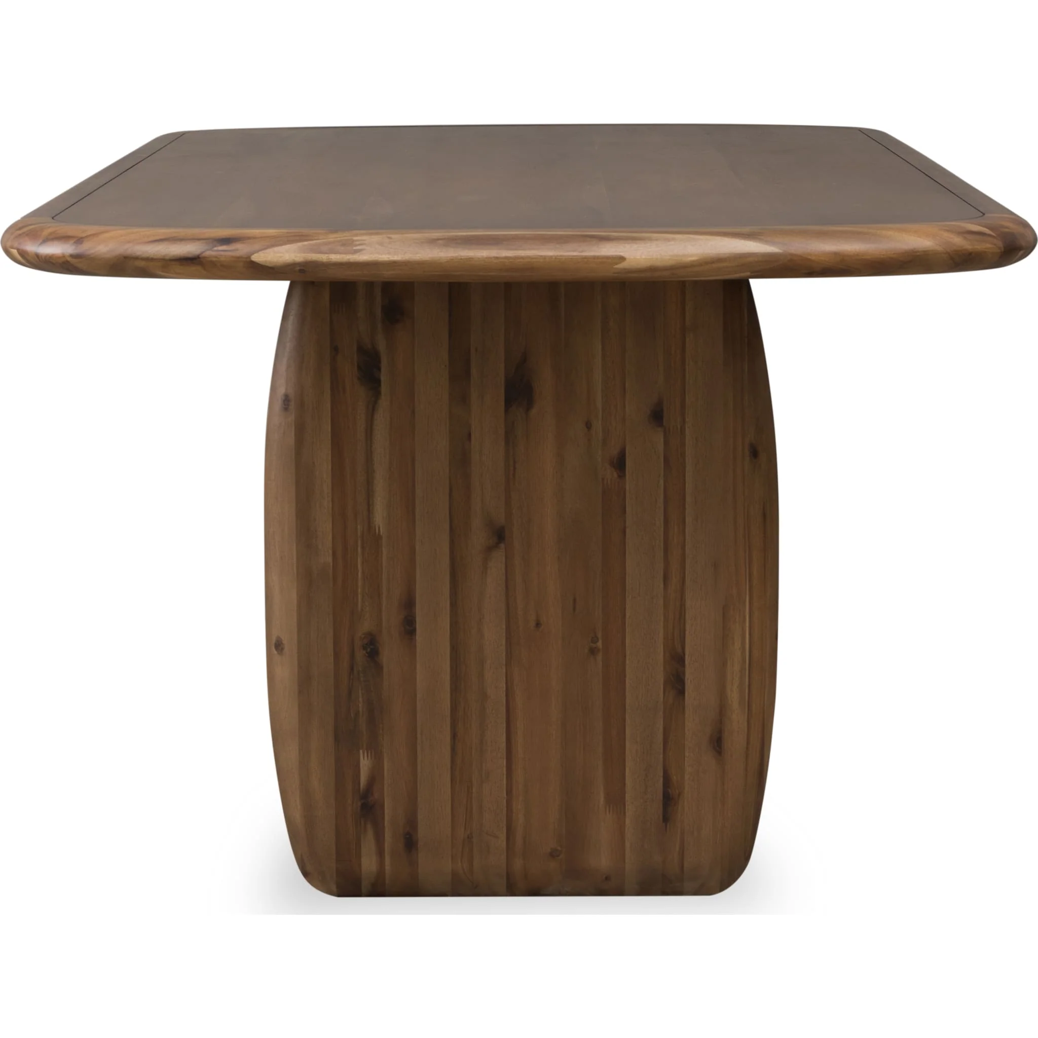 Xolani Rectangular Acacia Wood Pedestal Table in Impala - Image 8