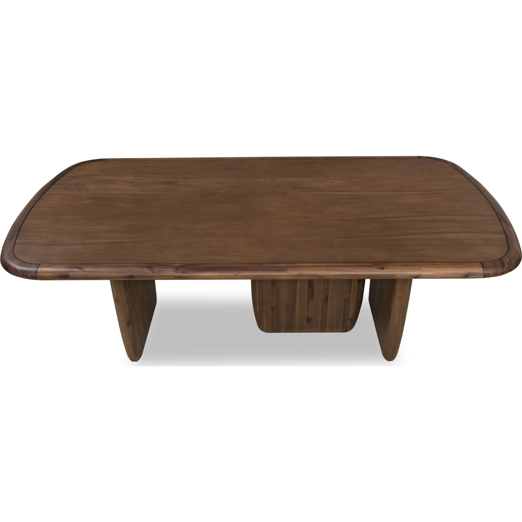 Xolani Rectangular Acacia Wood Pedestal Table in Impala - Image 9