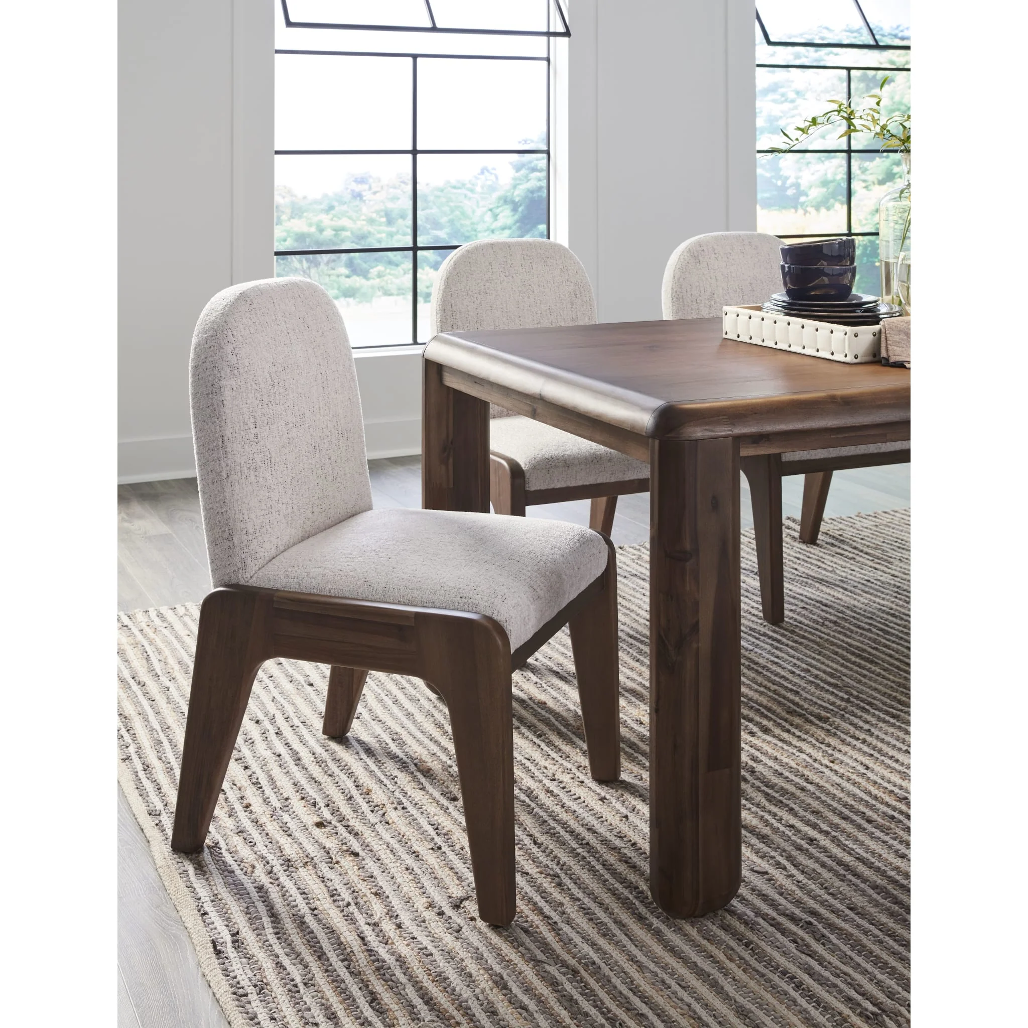 Xolani Rectangular Acacia Wood Leg Table in Impala - Image 7