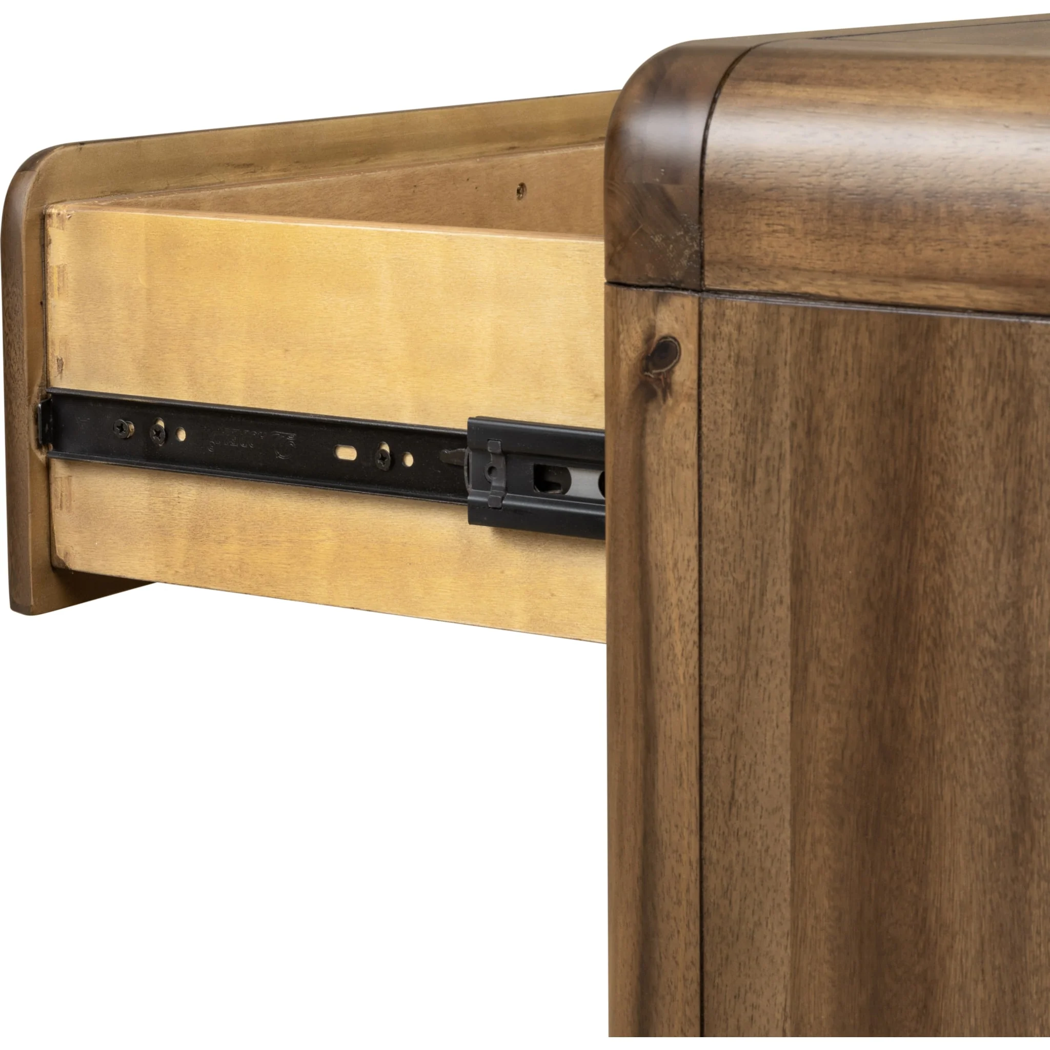Boka Three Drawer Acacia Wood Nightstand in Impala - Image 6