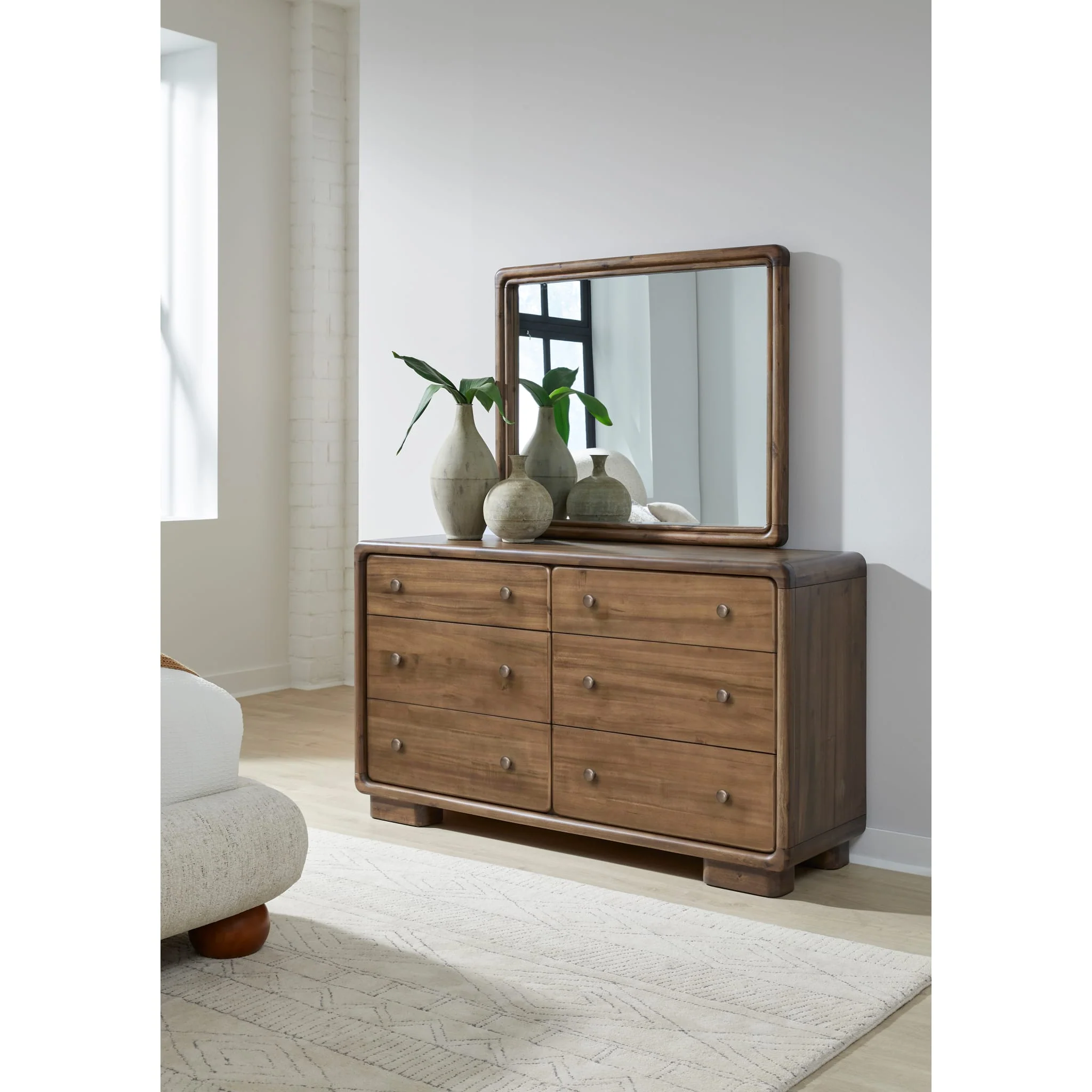Boka Six Drawer Acacia Wood Dresser in Impala - Image 12