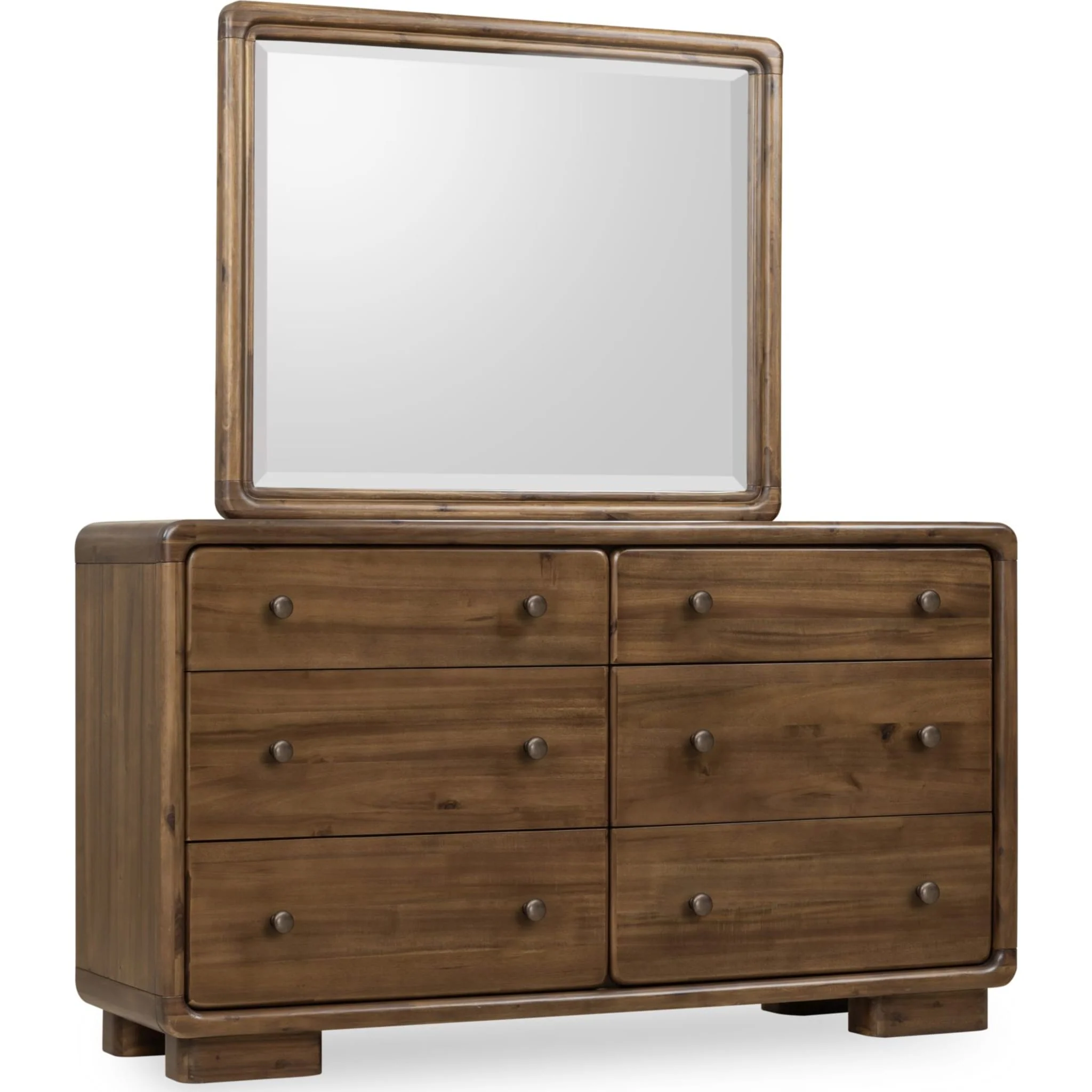 Boka Six Drawer Acacia Wood Dresser in Impala - Image 4