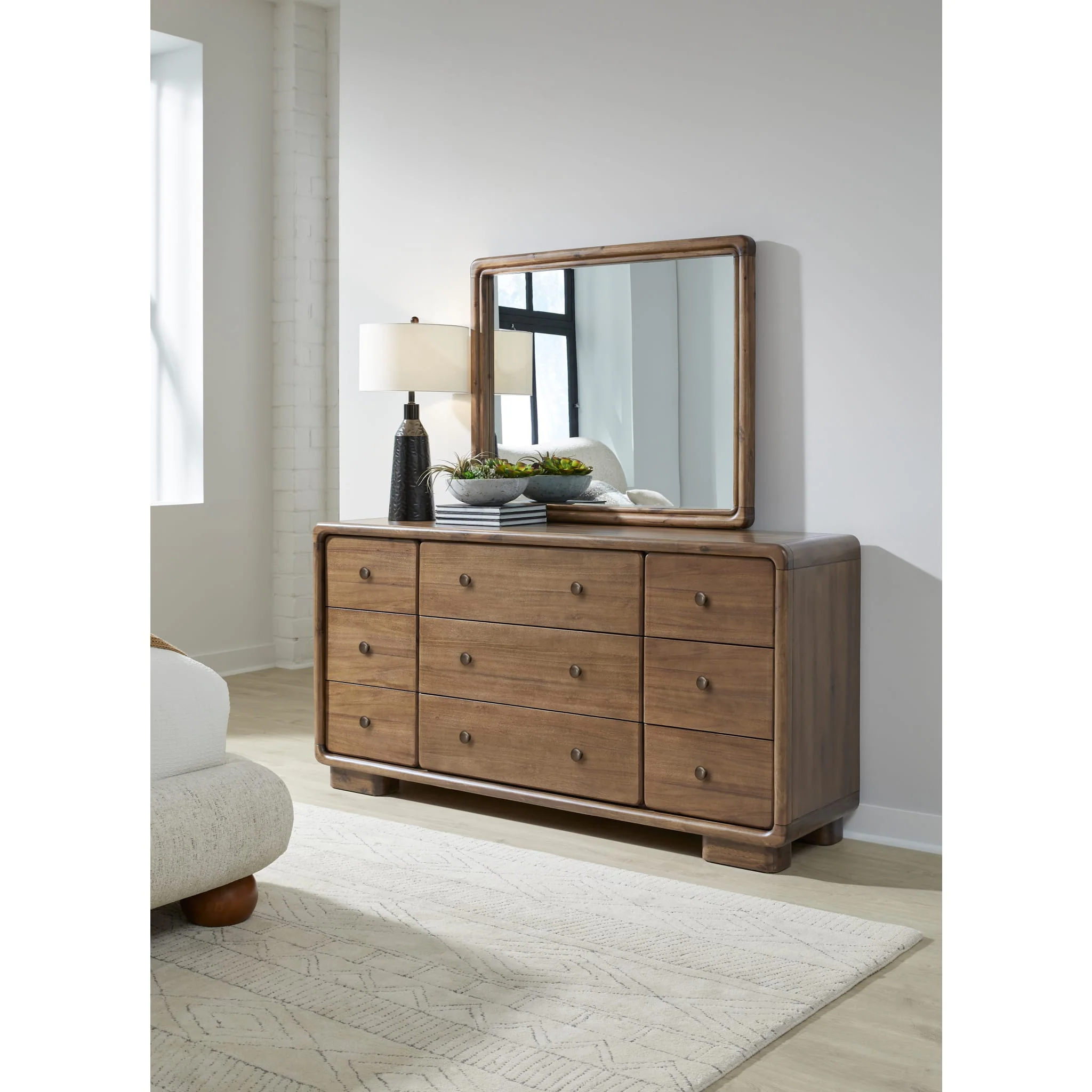Boka Beveled Glass Wall or Dresser Mirror in Impala - Image 6