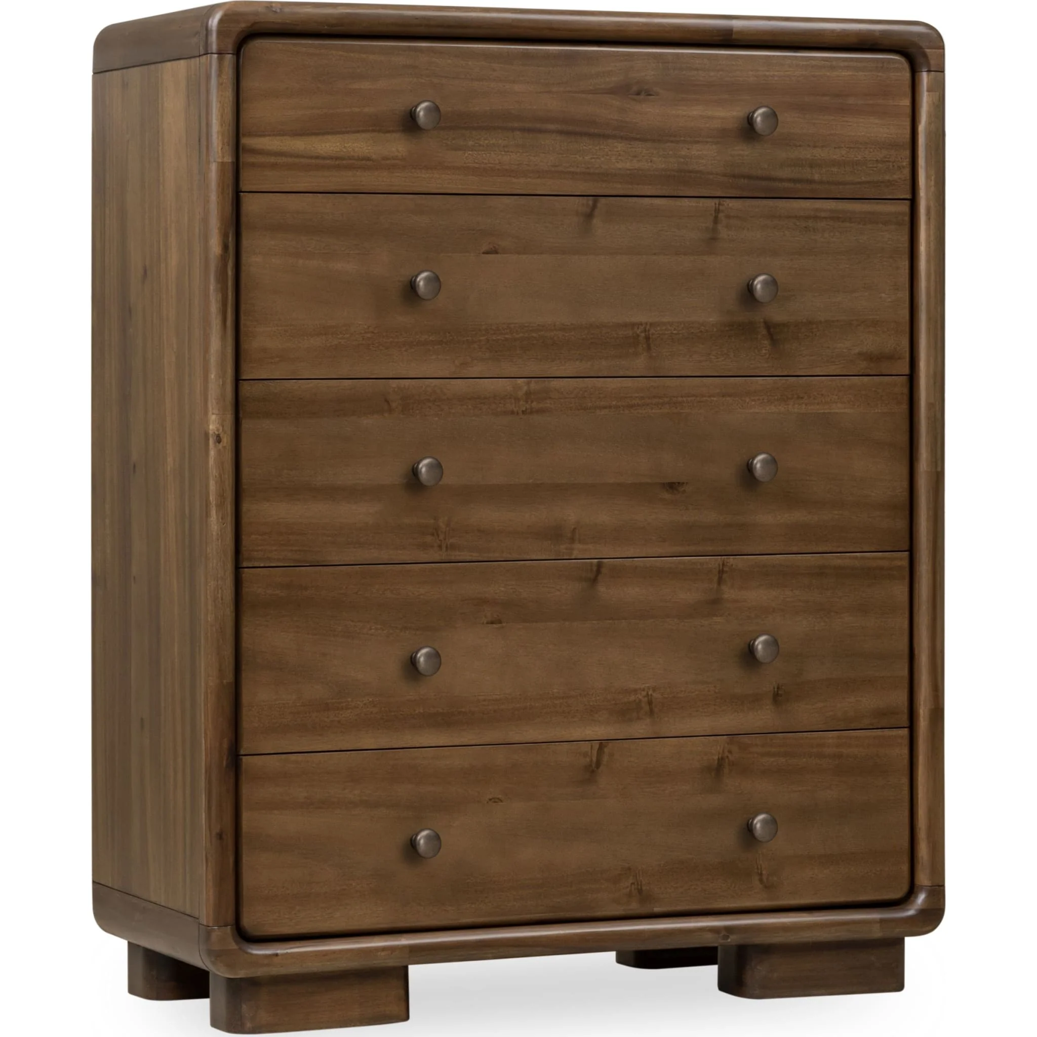 Boka Five Drawer Acacia Wood Chest in Impala - Image 3