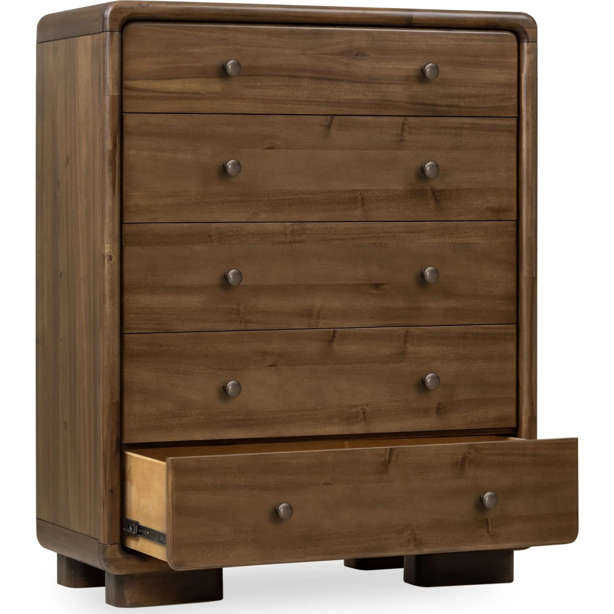 Boka Five Drawer Acacia Wood Chest in Impala - Image 4