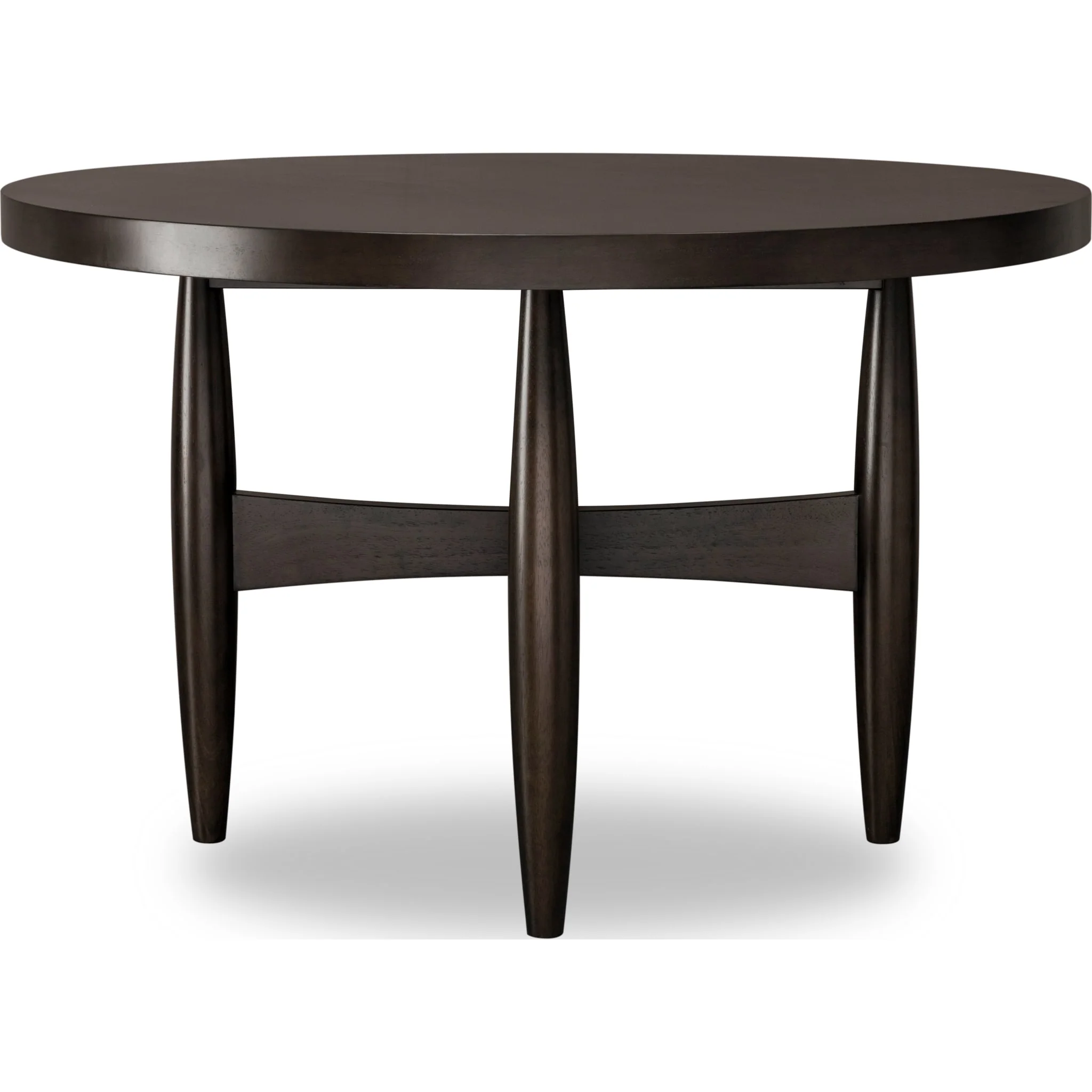 Koko Round Acacia Wood Dining Table in Minx - Image 3