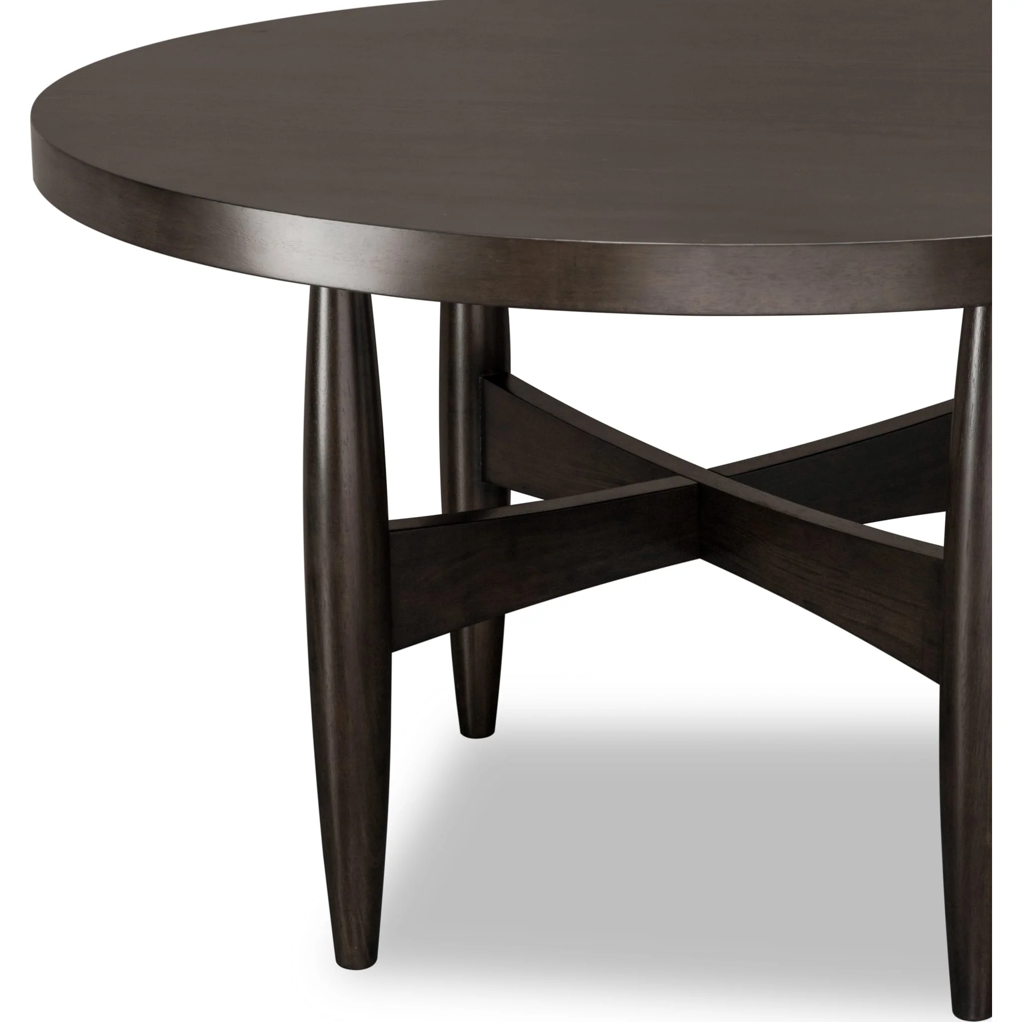 Koko Round Acacia Wood Dining Table in Minx - Image 4