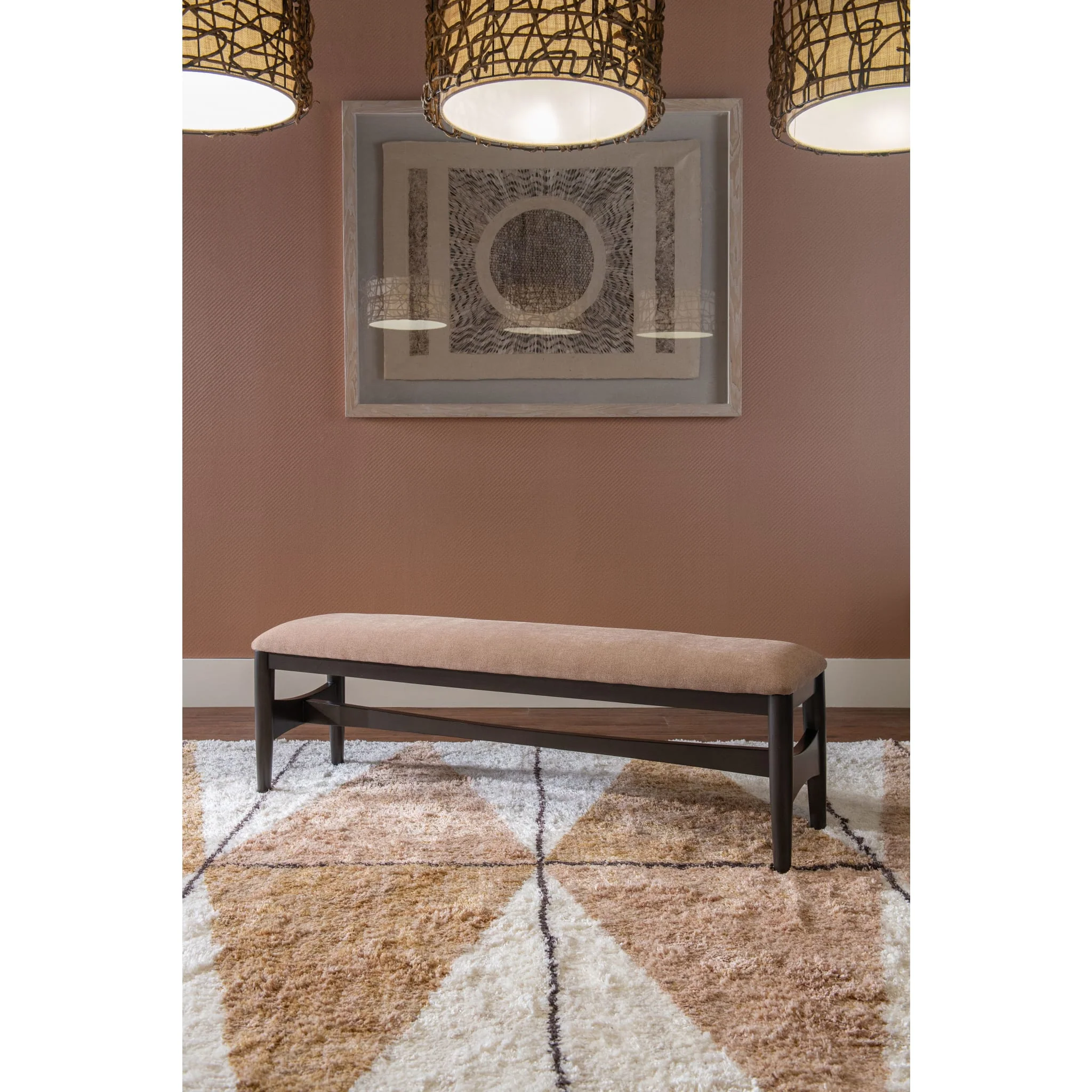 Koko Upholstered Dining Bench in Minx - Image 8