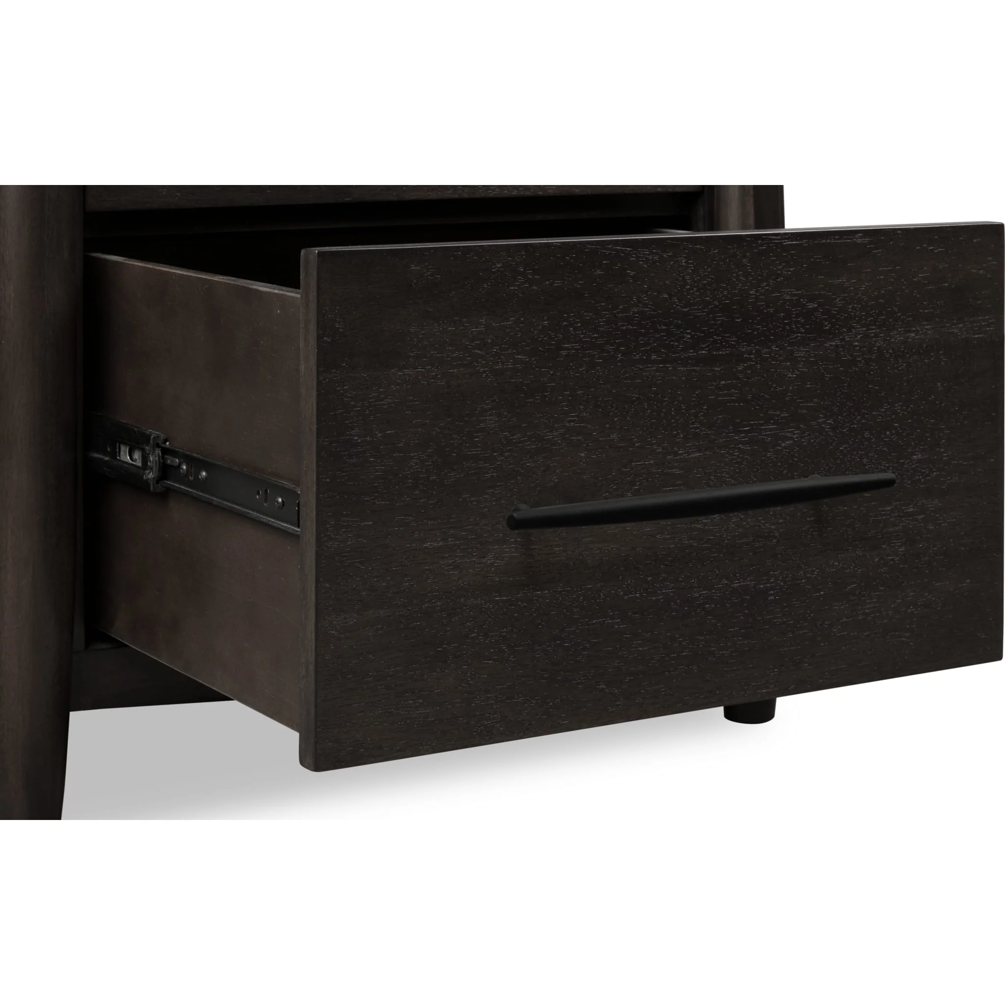 Koko Two Drawer Nightstand with Cord Management in Minx - Image 5