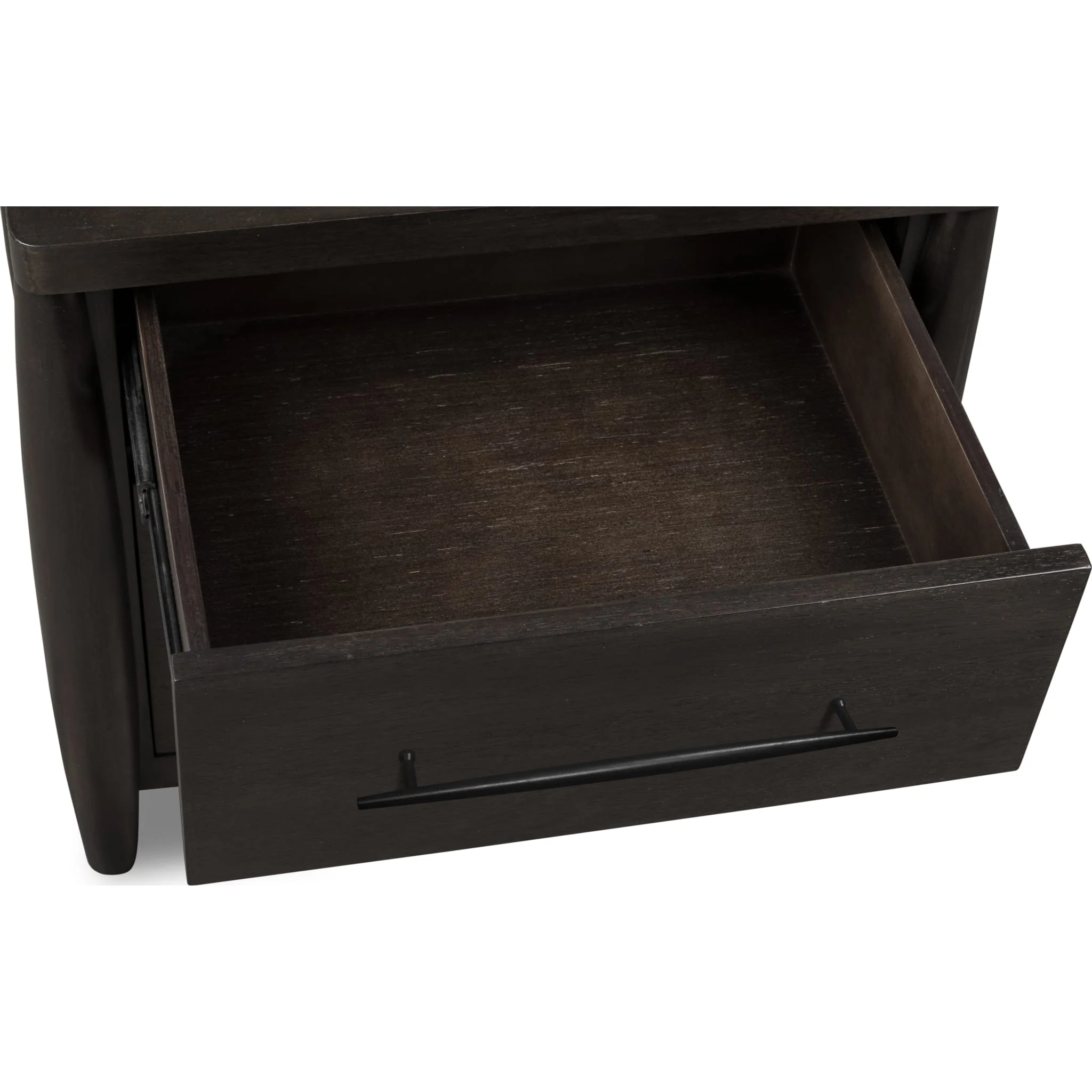 Koko Two Drawer Nightstand with Cord Management in Minx - Image 6