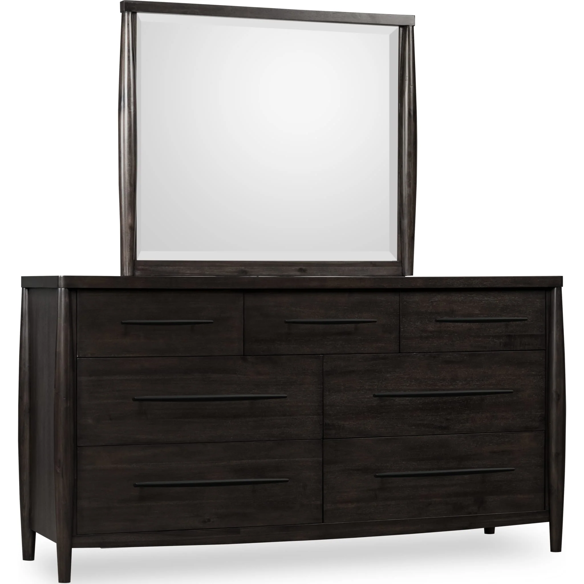 Koko Seven Drawer Acacia Wood Dresser in Minx - Image 3