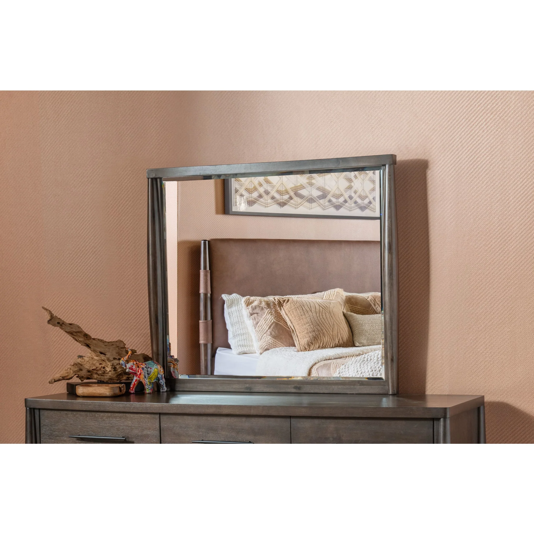 Koko Beveled Glass Wall or Dresser Mirror in Minx - Image 3