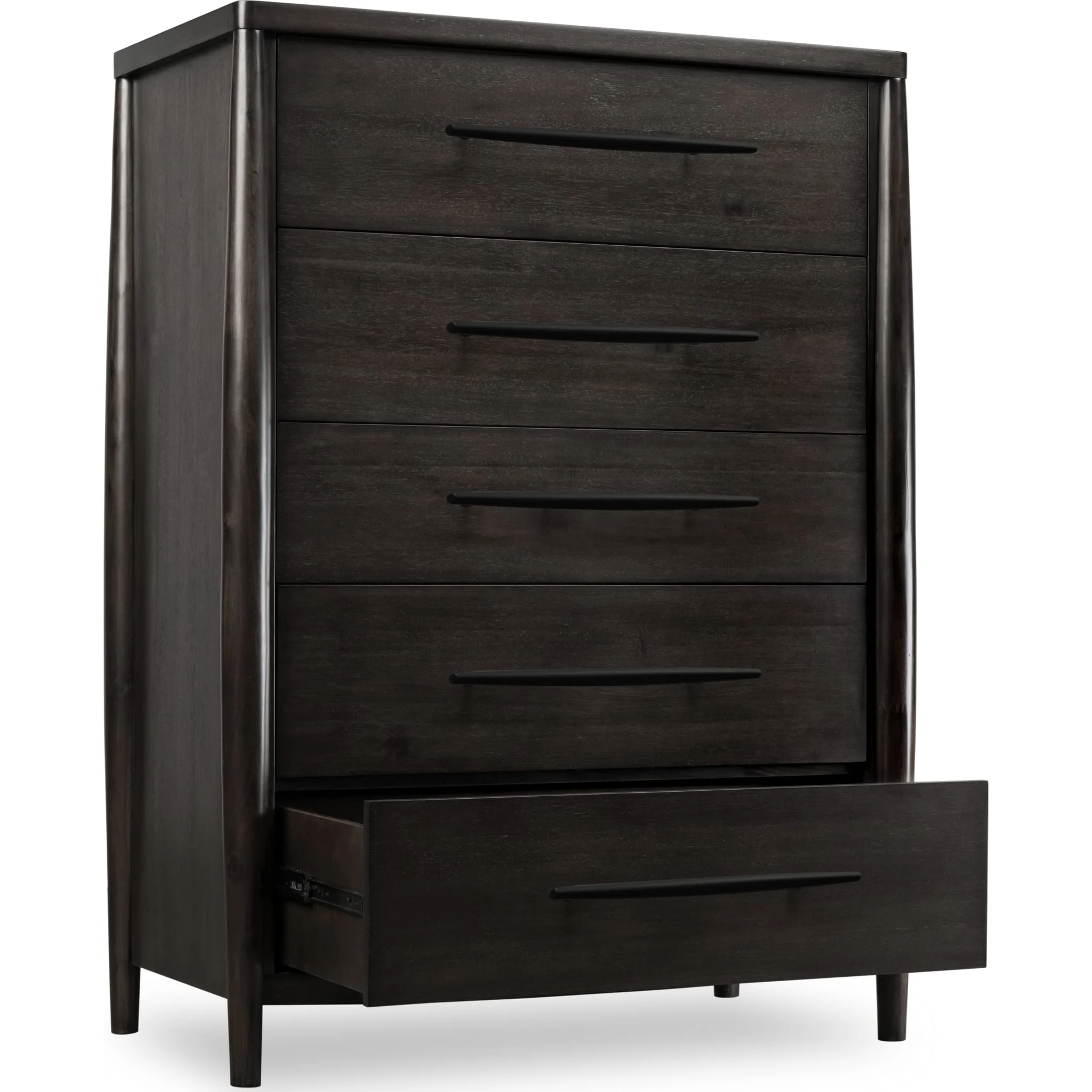 Koko Five Drawer Acacia Wood Chest in Minx - Image 3