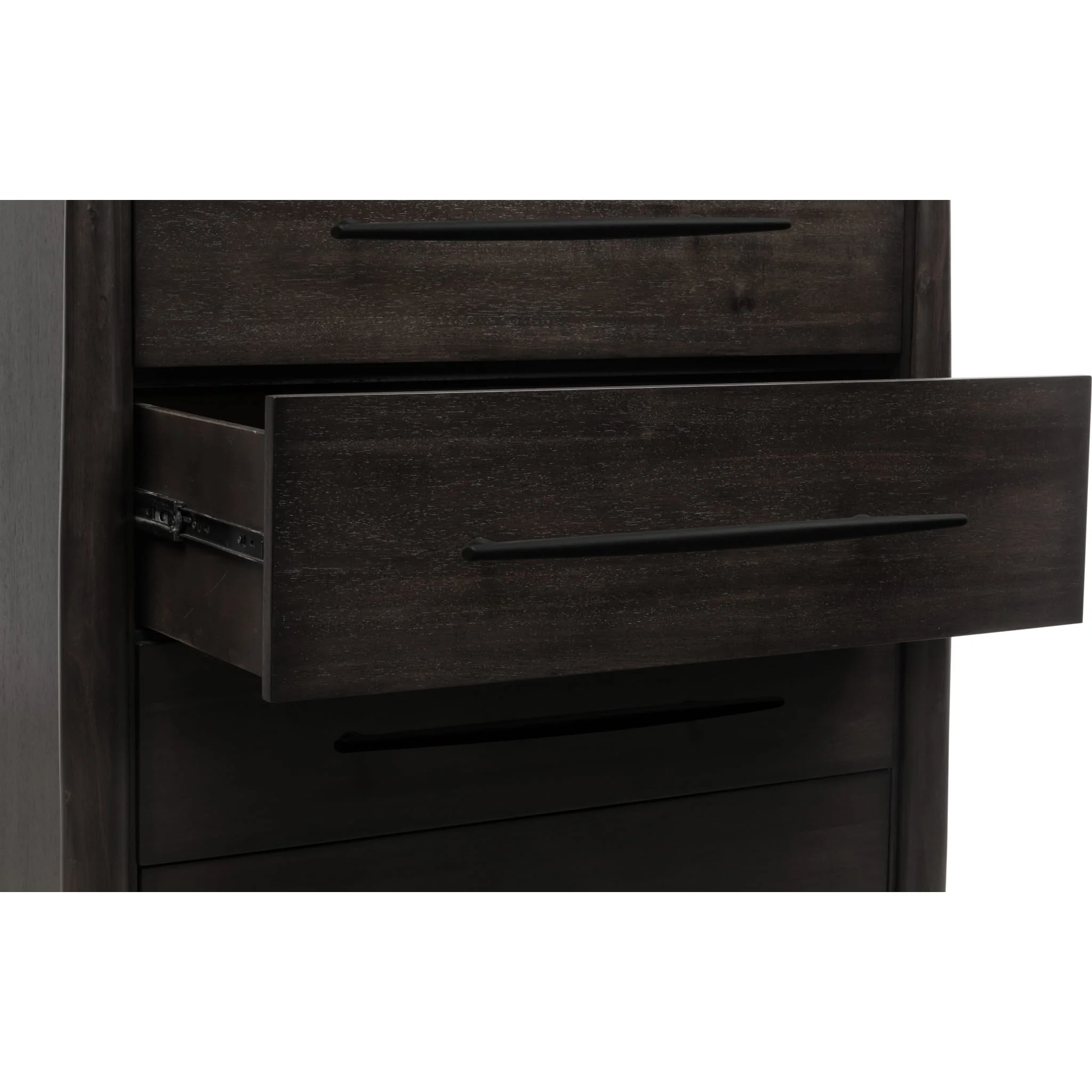 Koko Five Drawer Acacia Wood Chest in Minx - Image 6