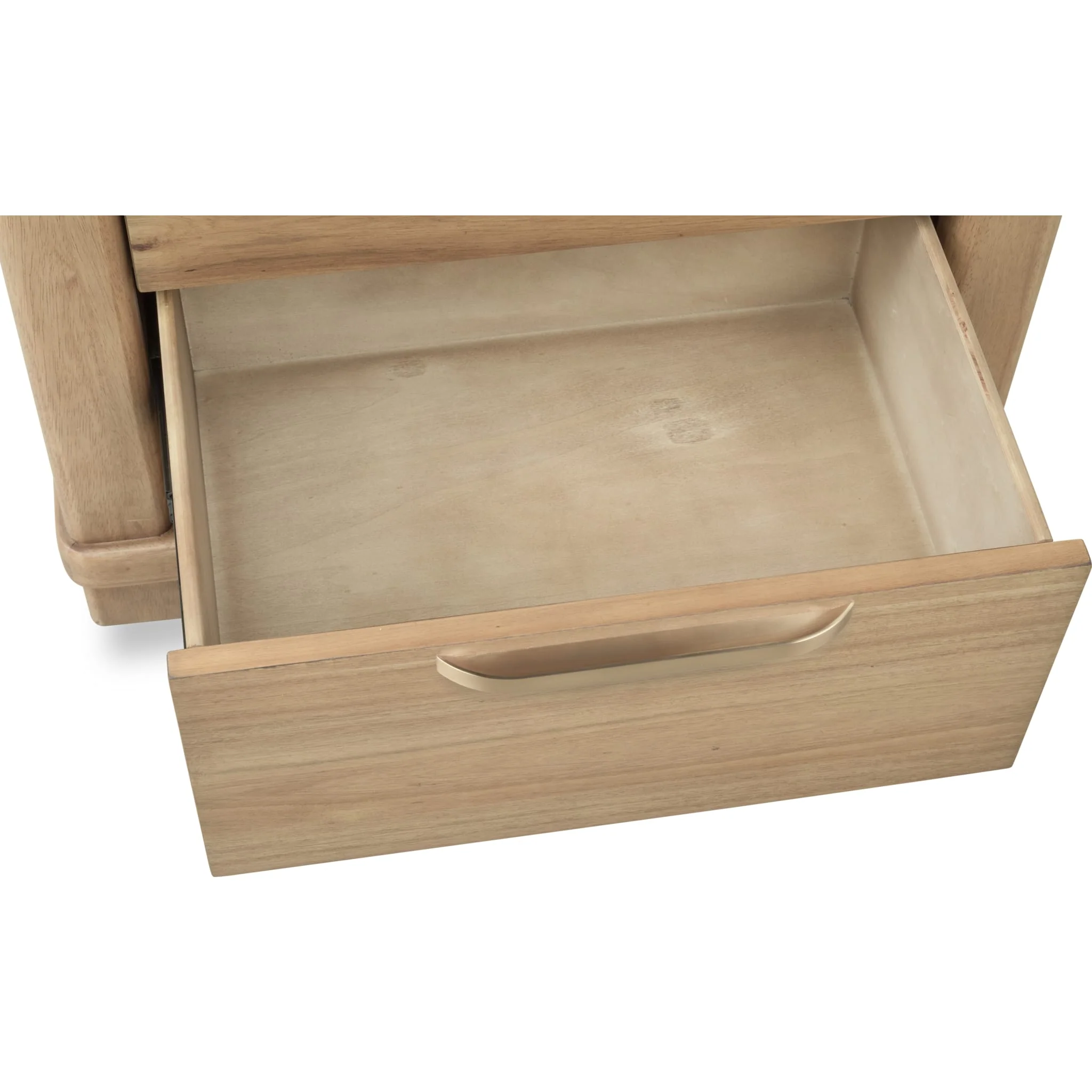 Kione Two Drawer Acacia Wood Nightstand in Lioness - Image 6