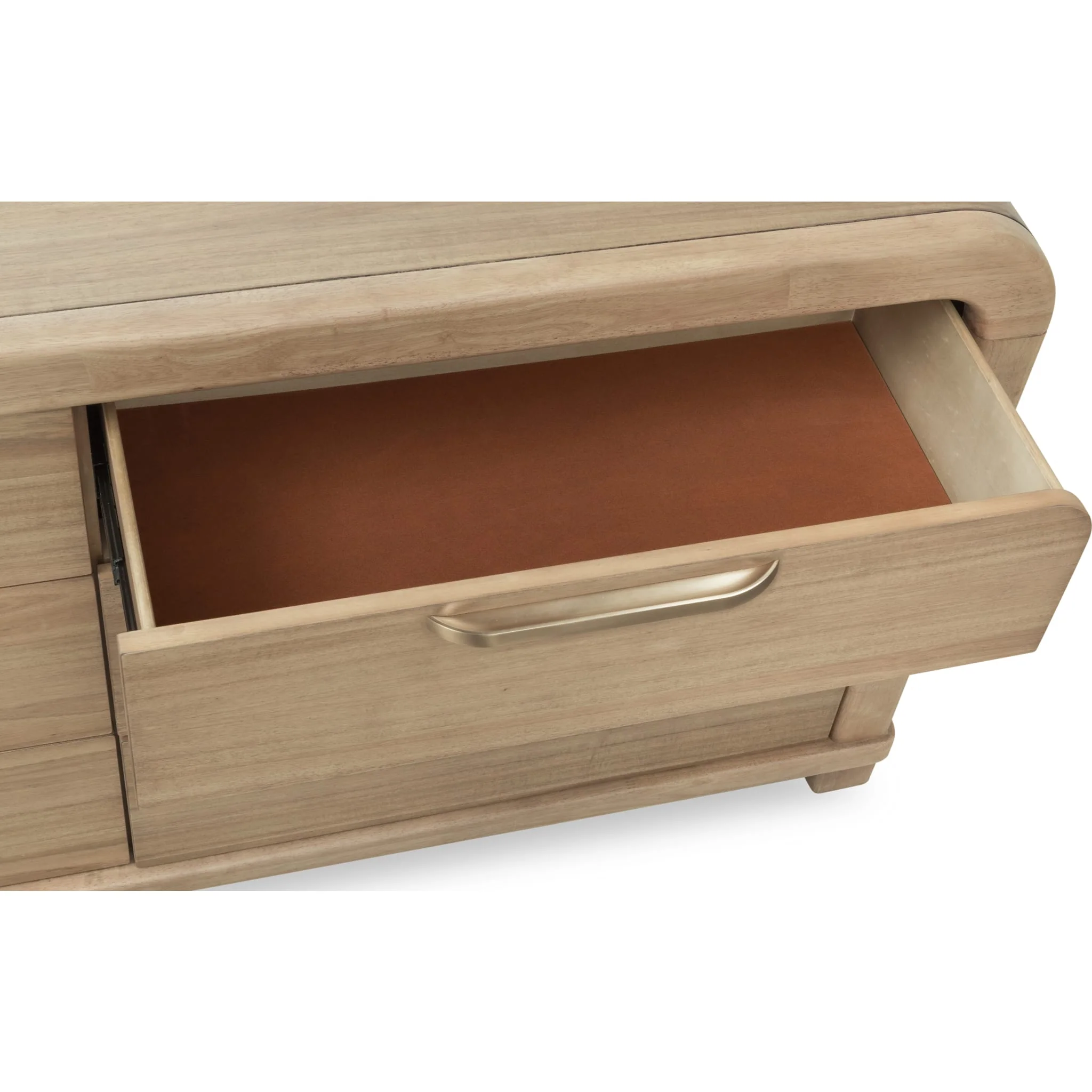 Kione Six Drawer Acacia Wood Dresser in Lioness - Image 3
