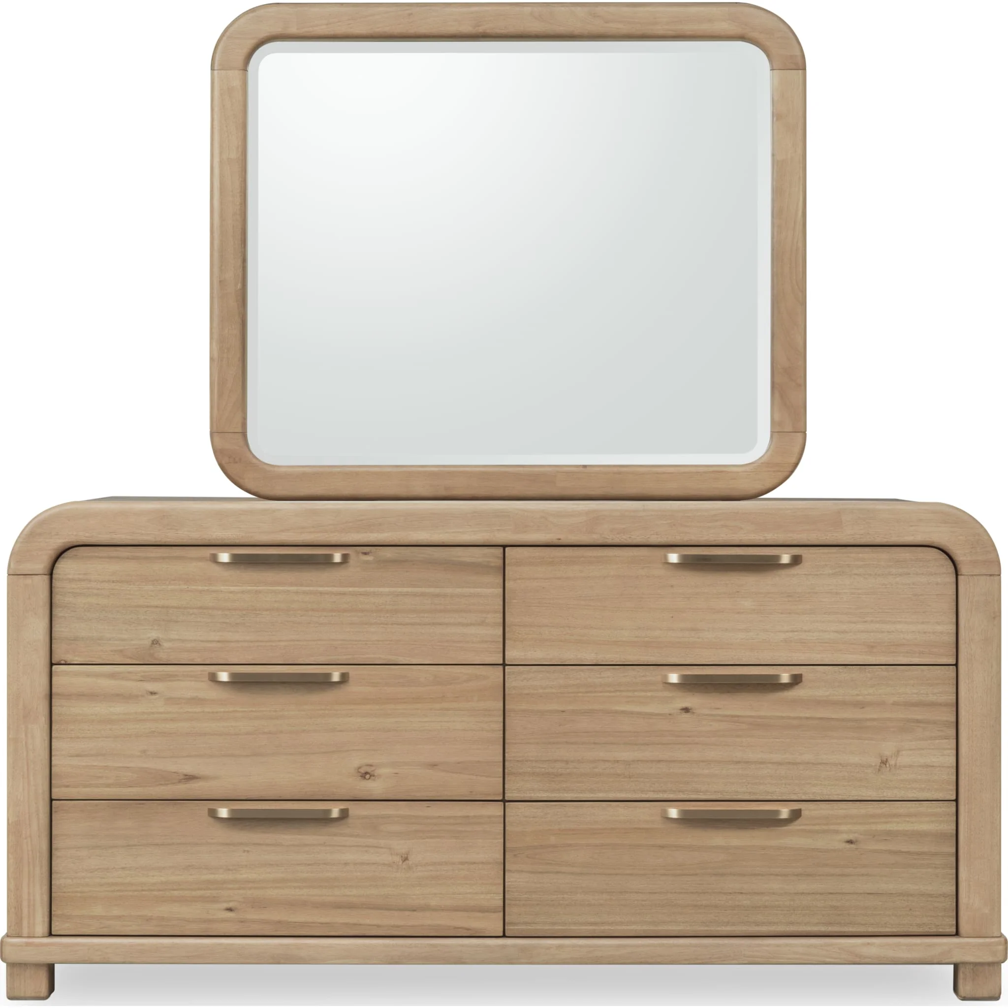 Kione Six Drawer Acacia Wood Dresser in Lioness - Image 6