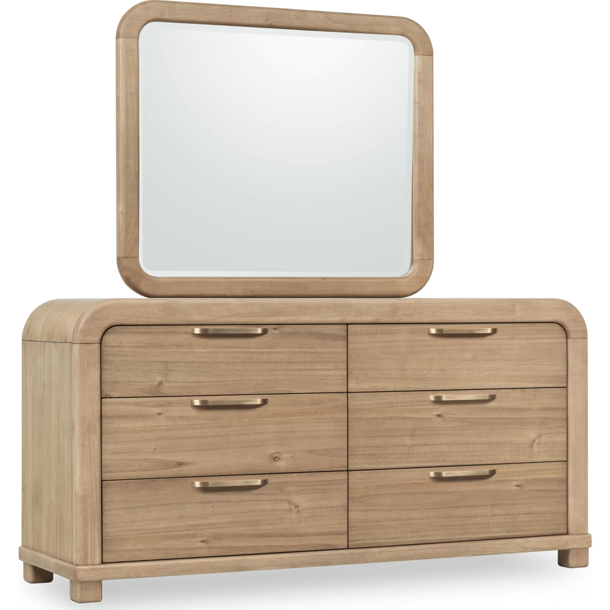 Kione Beveled Glass Wall or Dresser Mirror in Lioness - Image 3