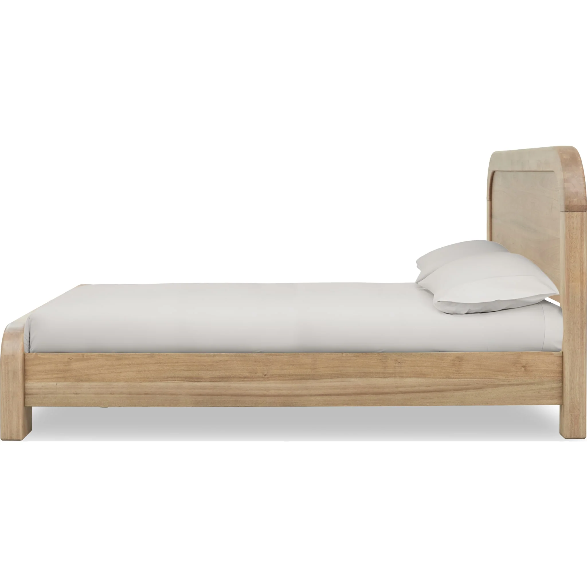 Kione Acacia Wood Platform Bed in Lioness - Image 3